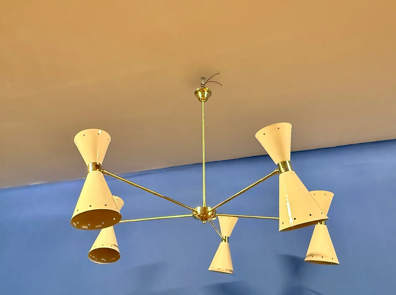 Diablo pendant light from Stilnovo, 1950s 1