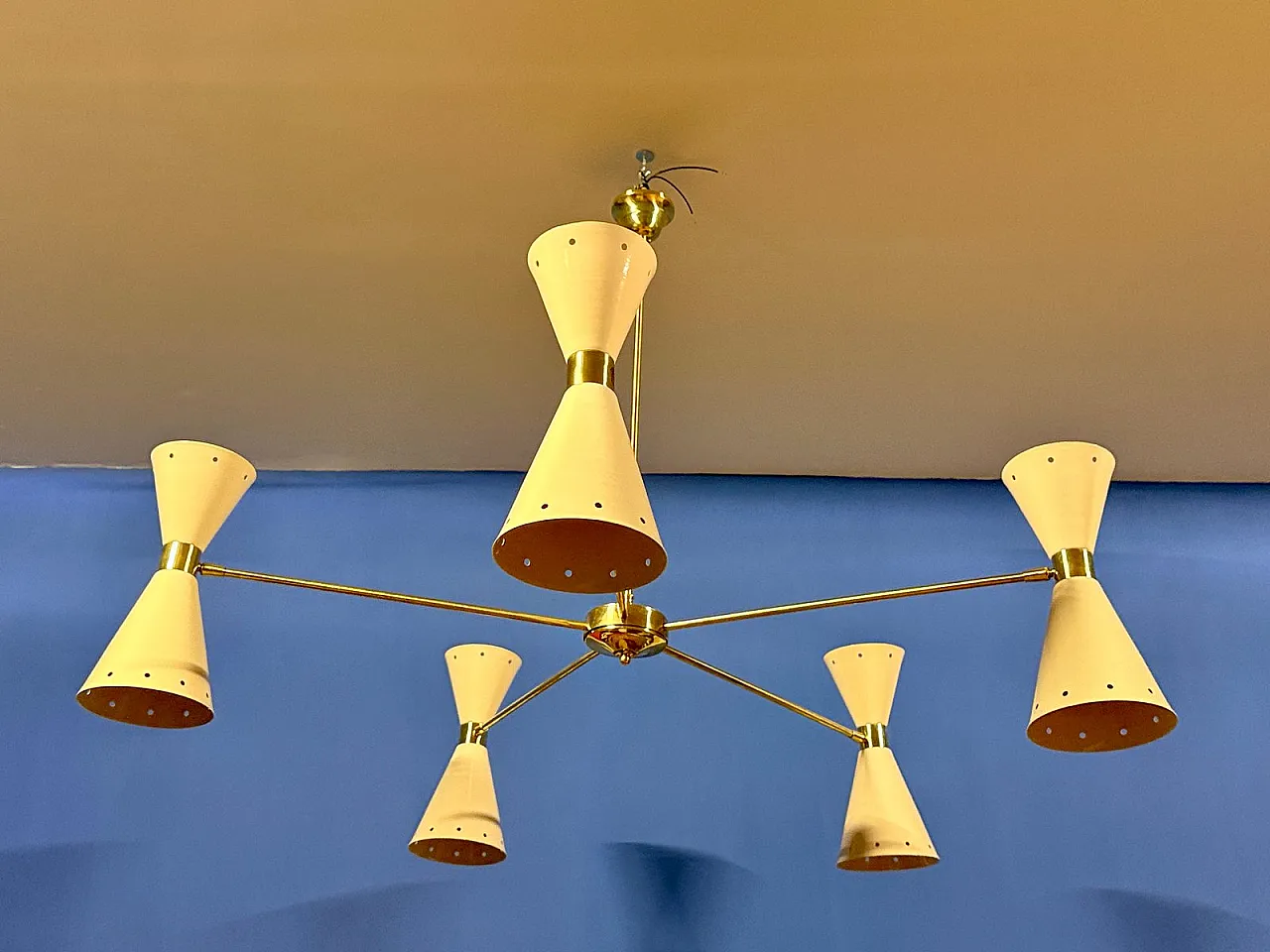 Diablo pendant light from Stilnovo, 1950s 5