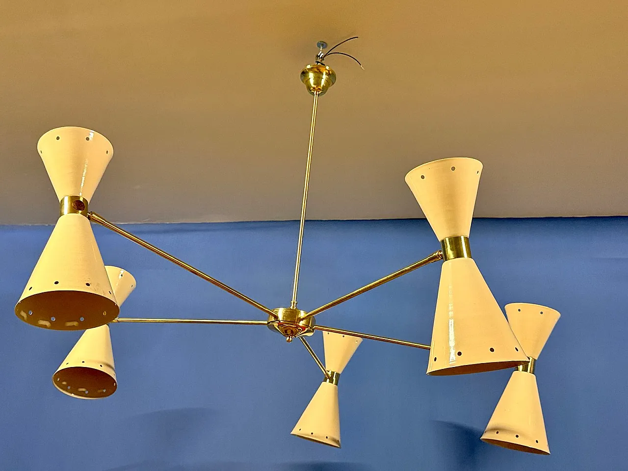 Diablo pendant light from Stilnovo, 1950s 6