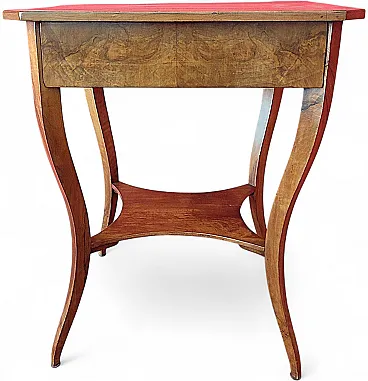 Carlo X light walnut coffee table, 19th century