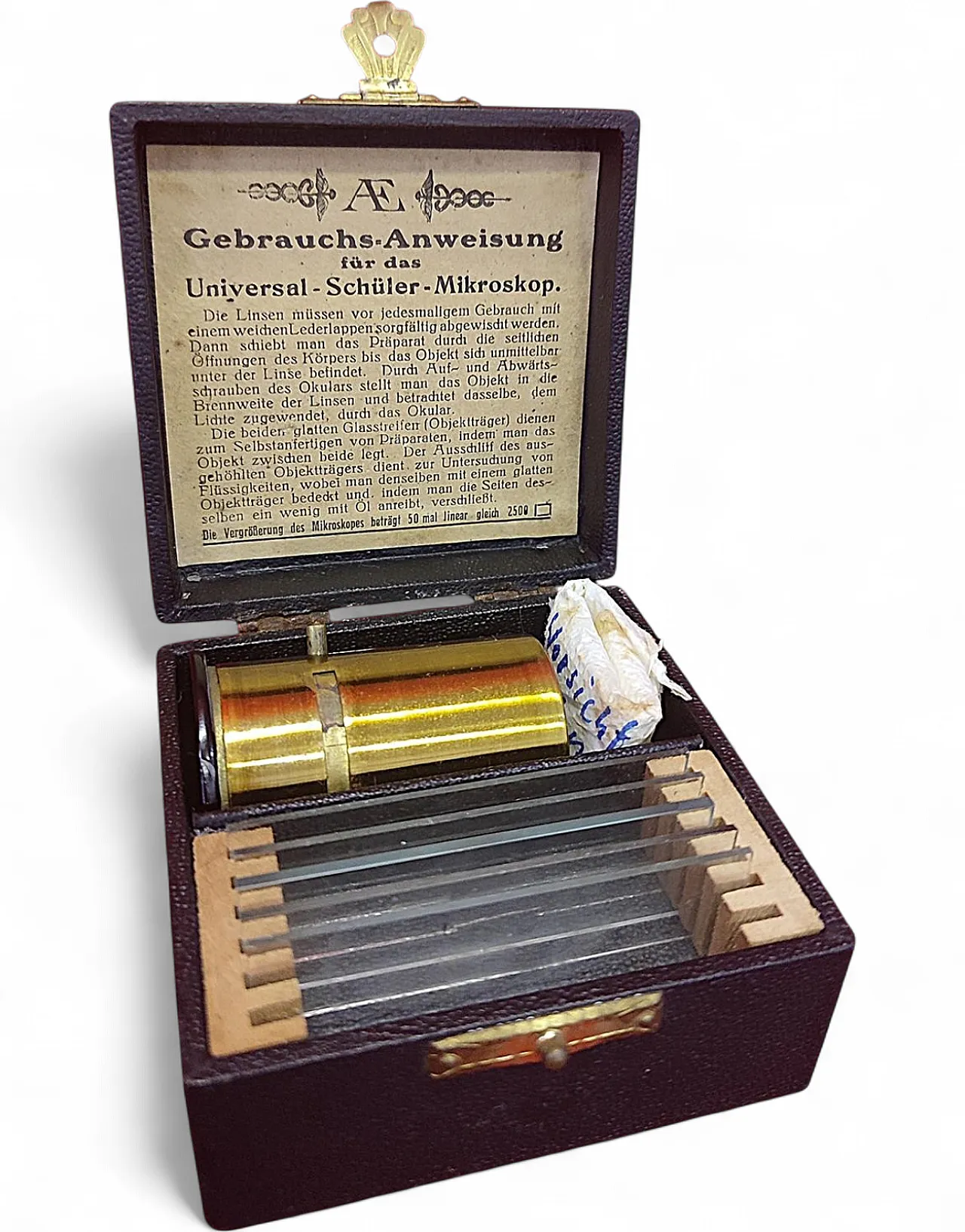 Pocket metal microscope, 20th century 11