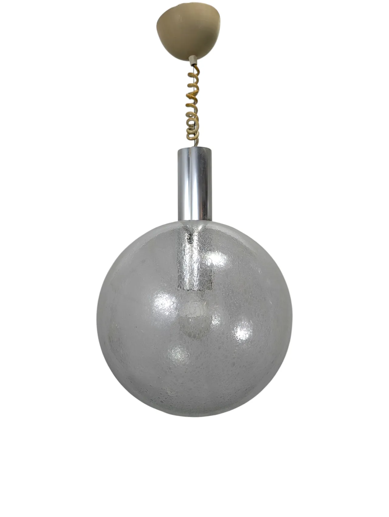 Coppia lampade a sospensione space age Flos, anni '70 2