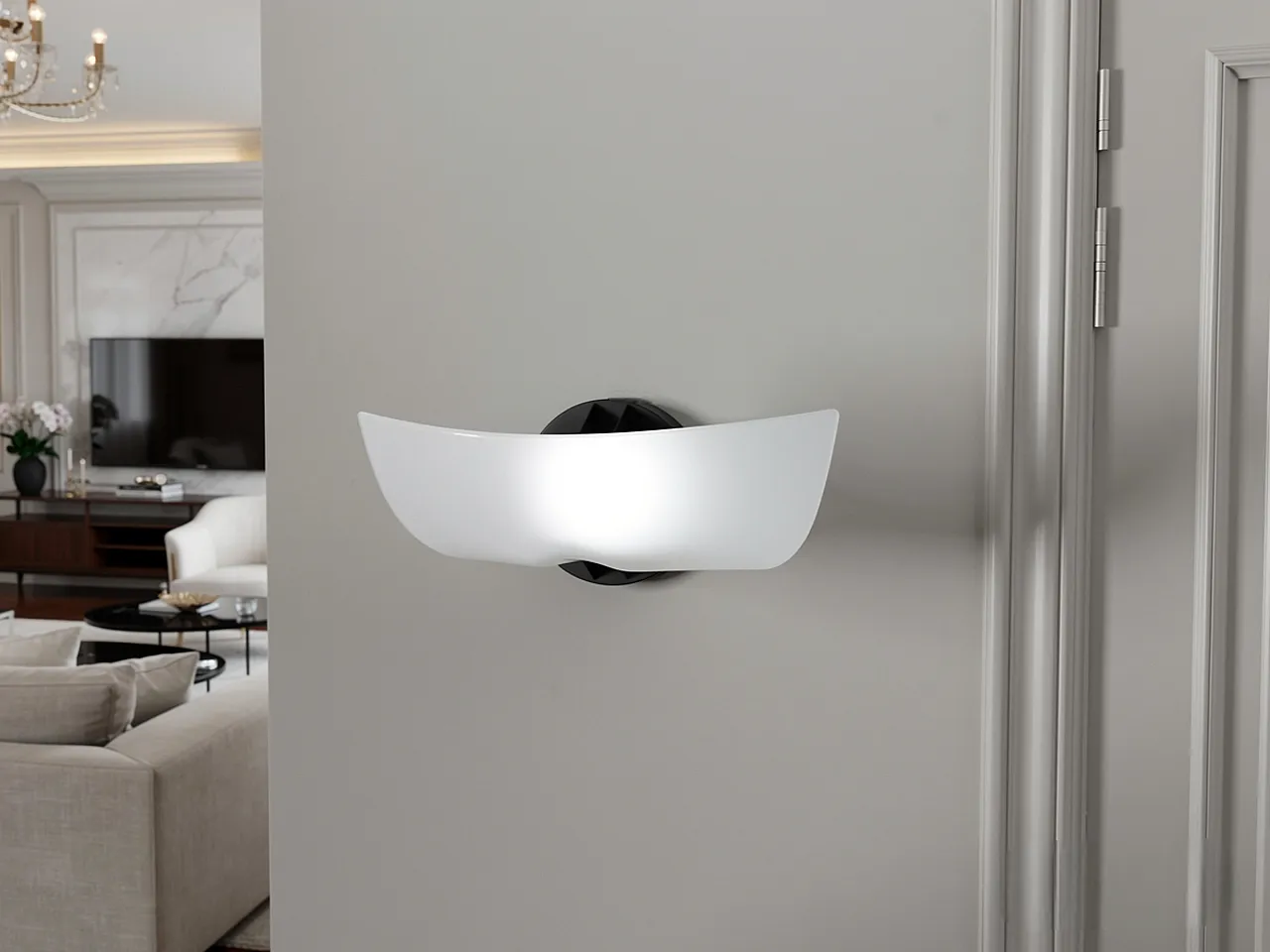 Plana Murano glass wall light by Foscarini, 1980s 1
