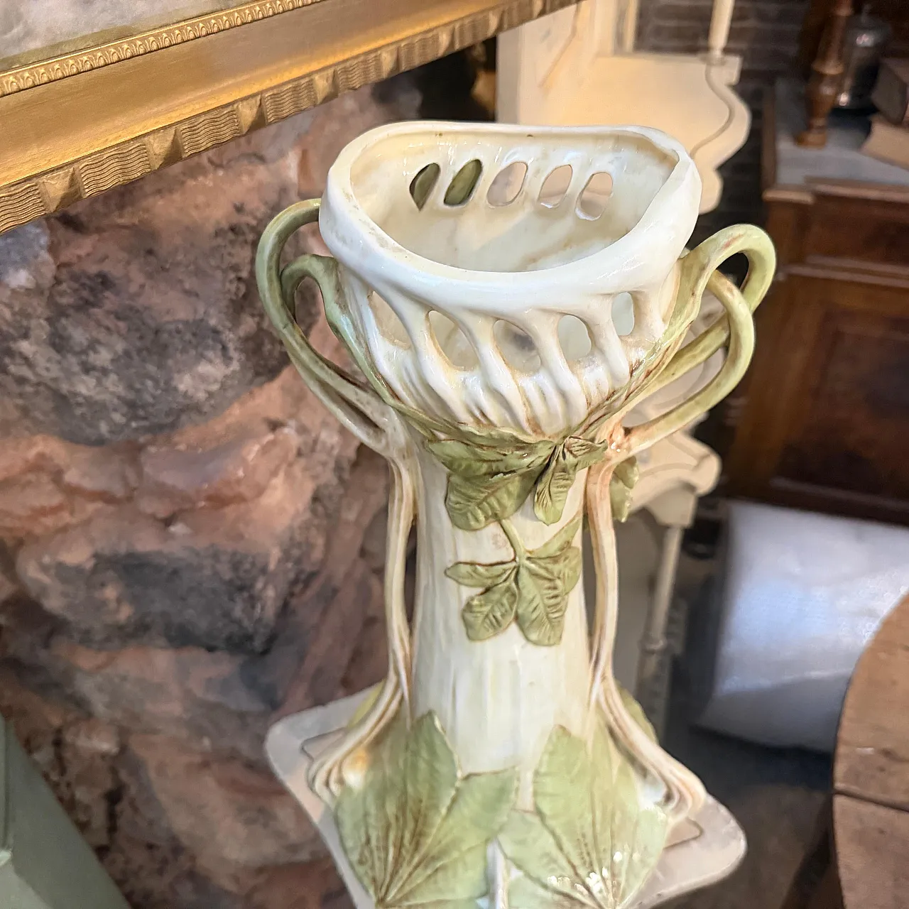 Vaso in ceramica Art Nouveau fatto a mano, '900 6