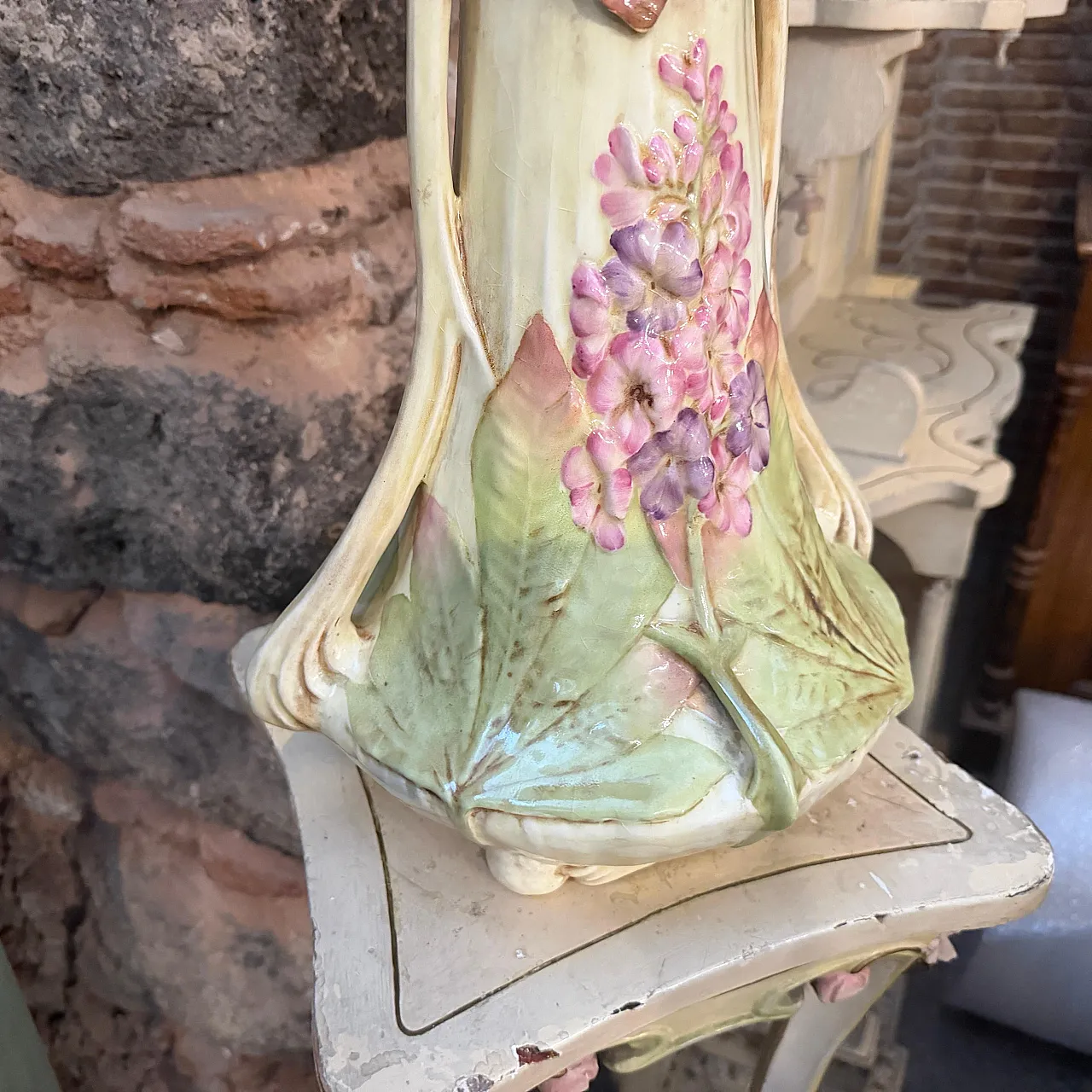 Vaso in ceramica Art Nouveau fatto a mano, '900 7