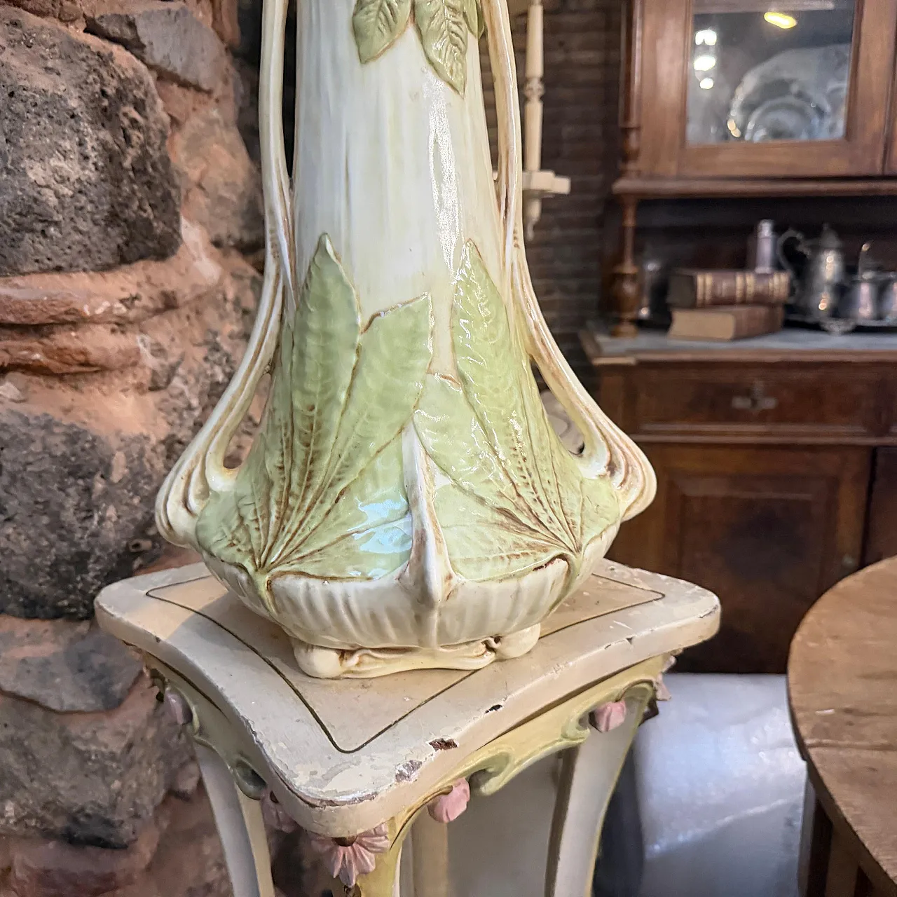 Vaso in ceramica Art Nouveau fatto a mano, '900 9