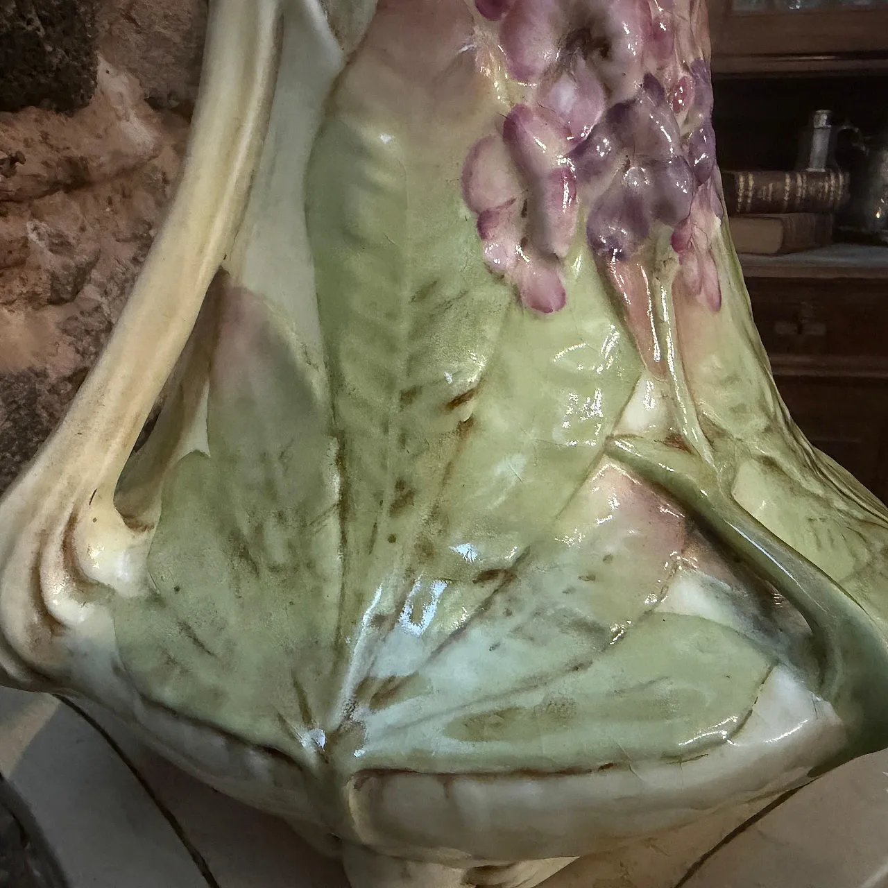 Vaso in ceramica Art Nouveau fatto a mano, '900 14