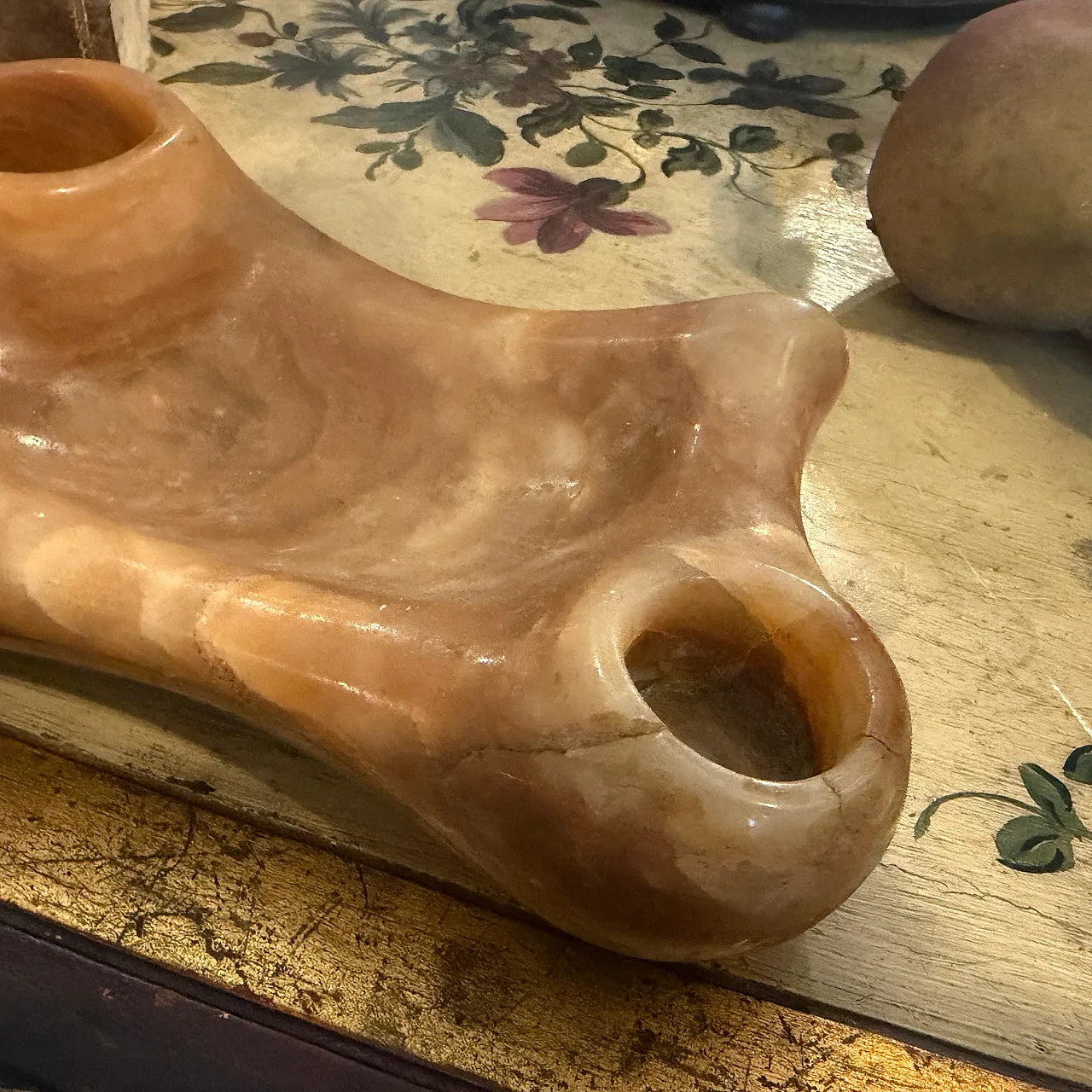 Art Deco hand-carved onyx marble inkstand, 1930s 2