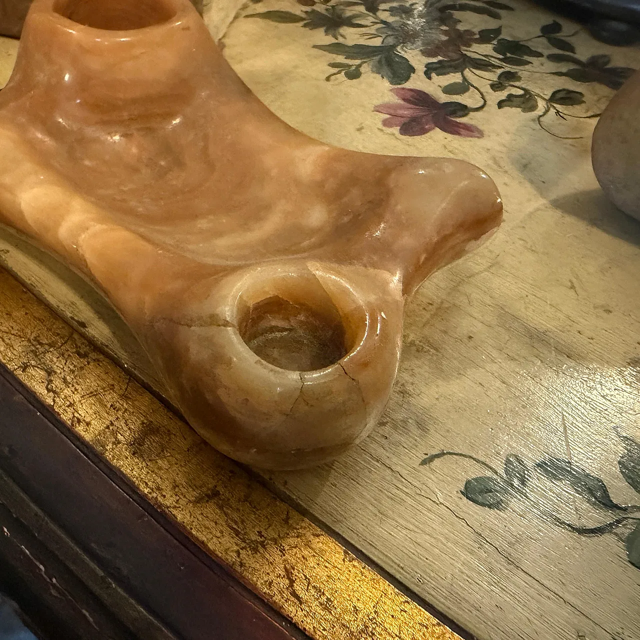 Art Deco hand-carved onyx marble inkstand, 1930s 7