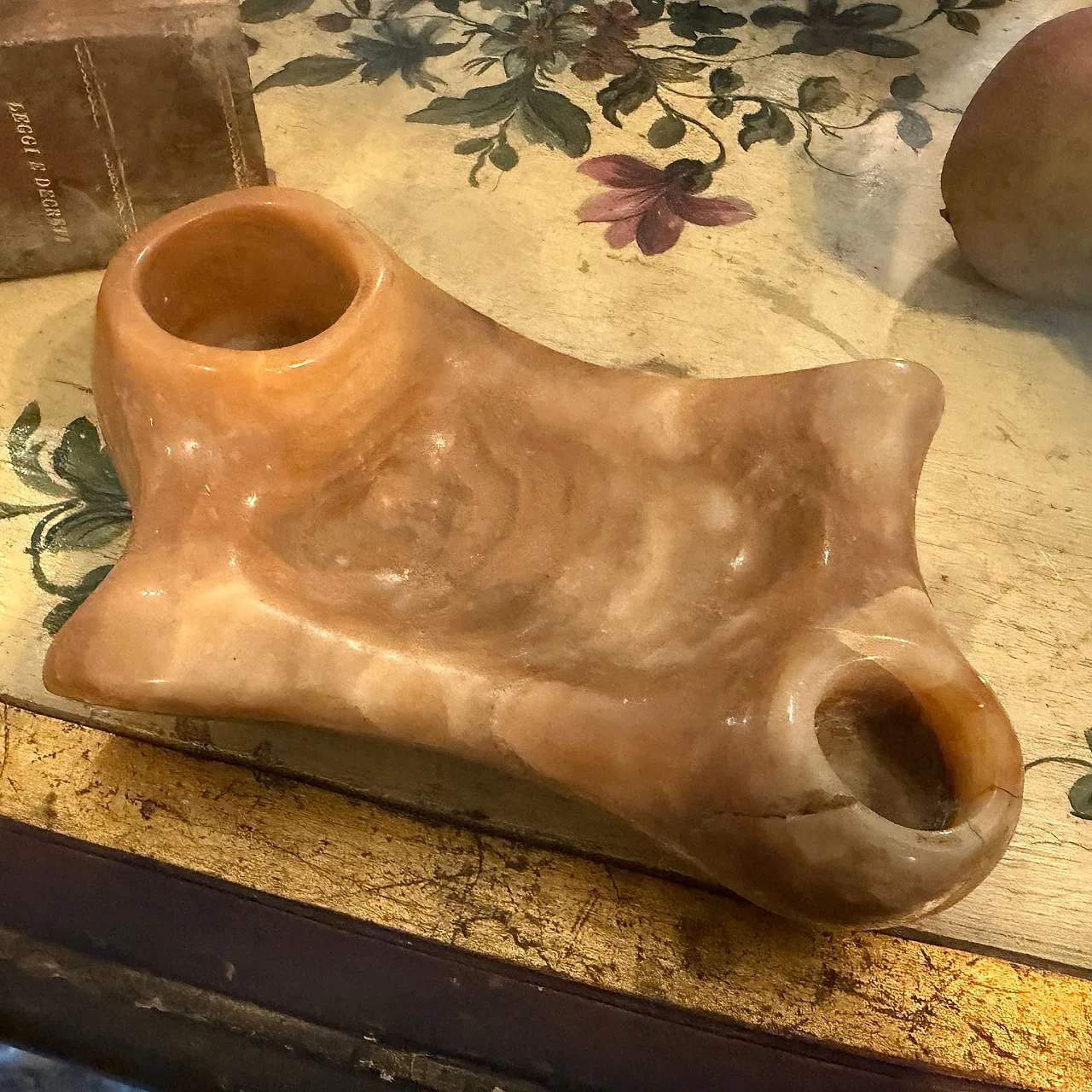 Art Deco hand-carved onyx marble inkstand, 1930s 13
