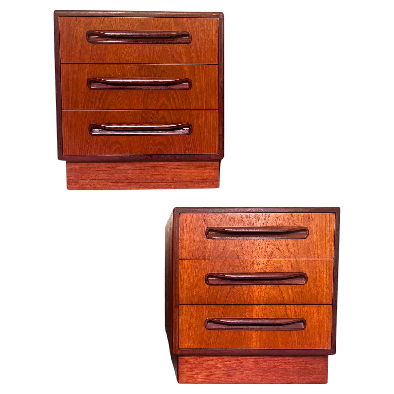 Coppia di comodini in teak di E. Gomme per G-Plan England, anni '60 1