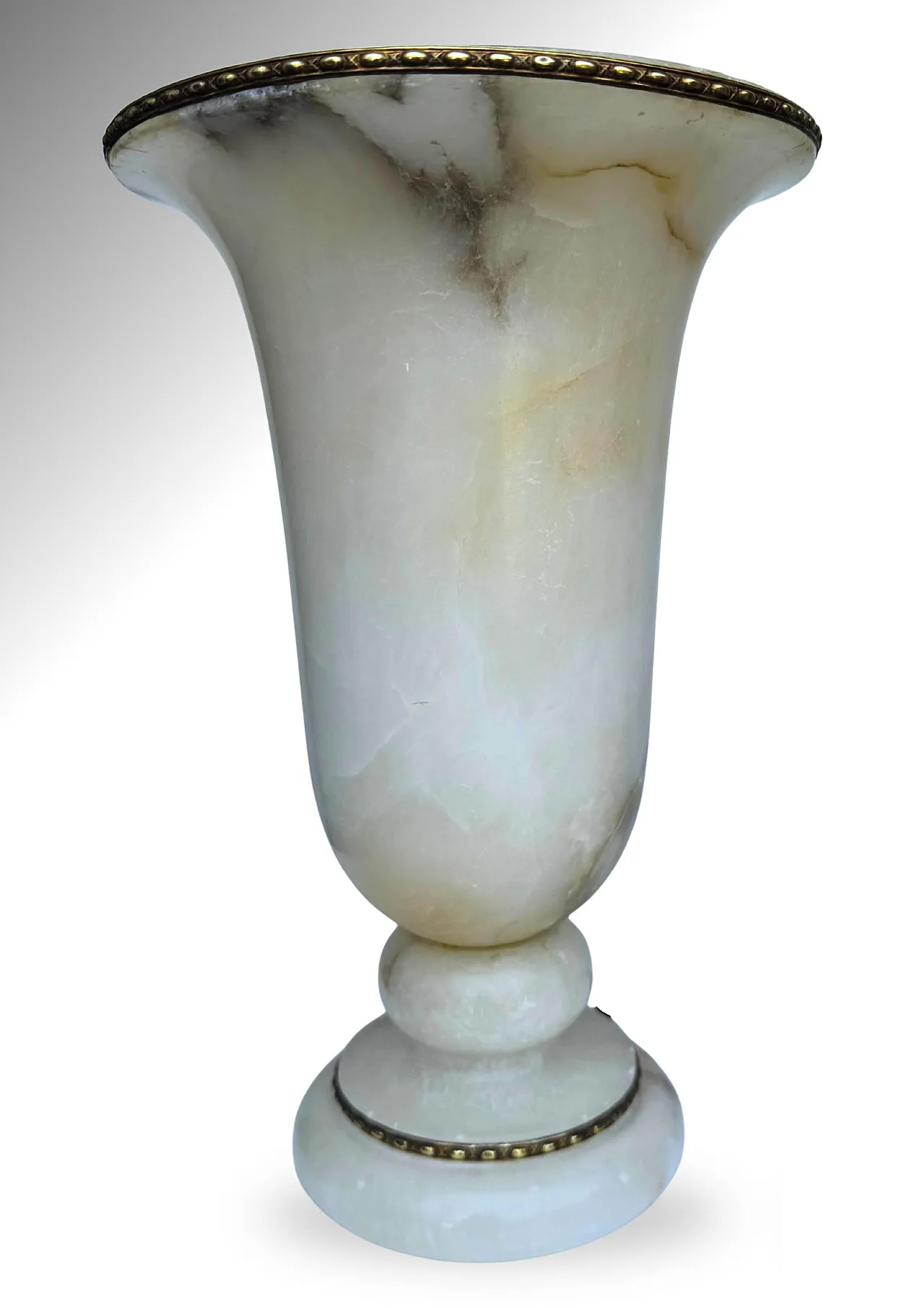 Coppia di lampade belghe in alabastro in stile Art Déco, anni ’30 6