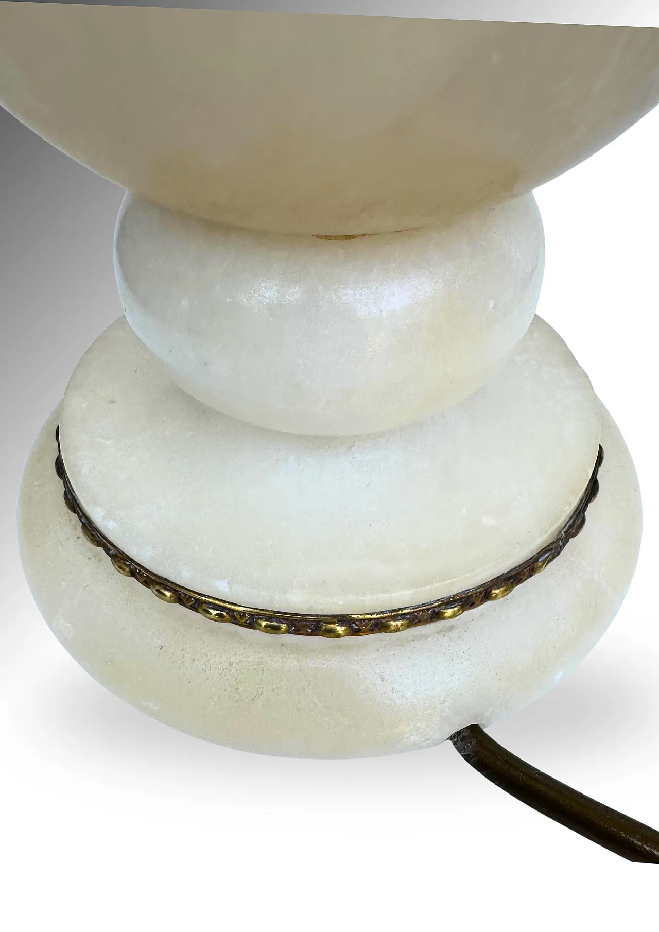 Coppia di lampade belghe in alabastro in stile Art Déco, anni ’30 7