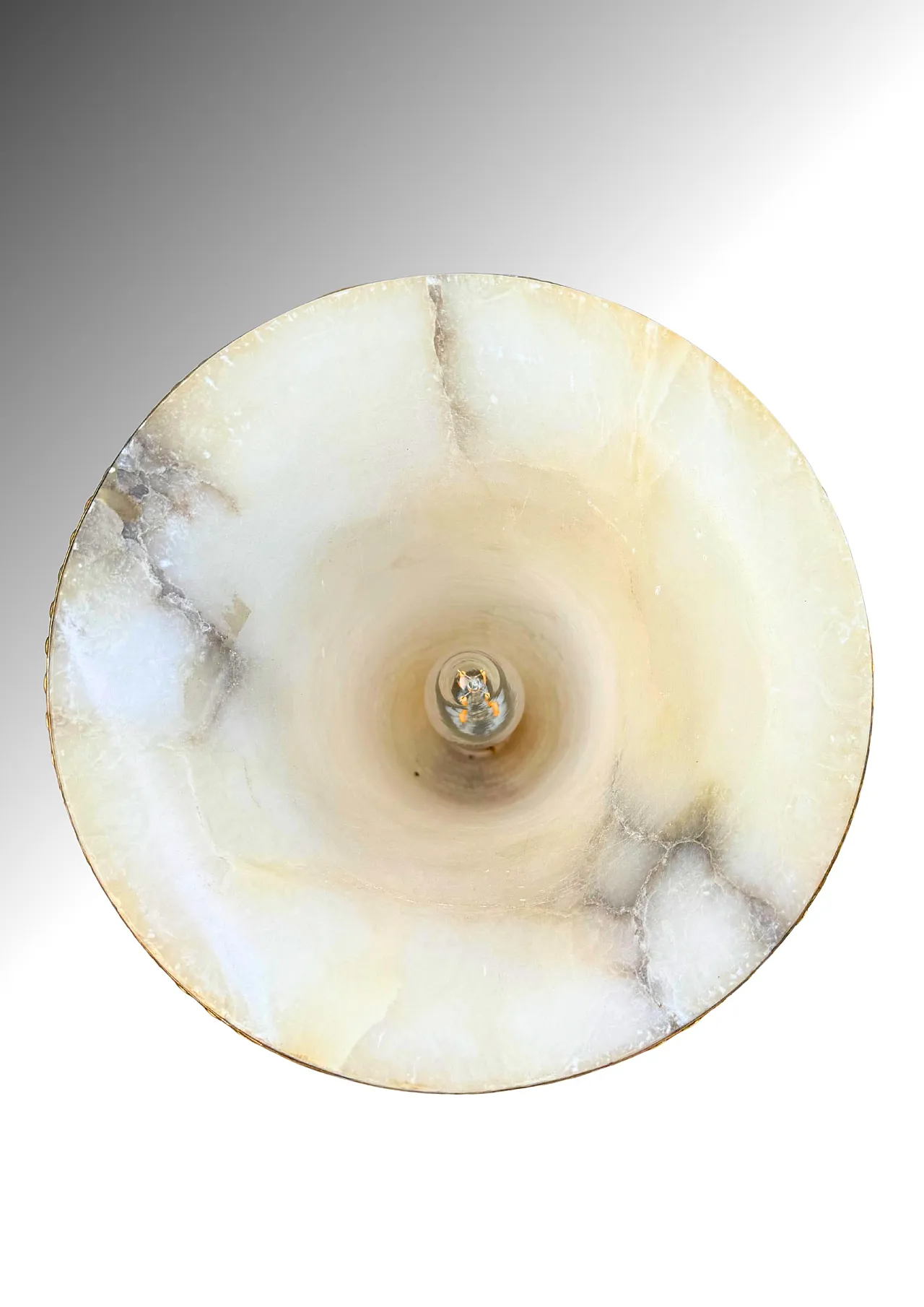 Coppia di lampade belghe in alabastro in stile Art Déco, anni ’30 10