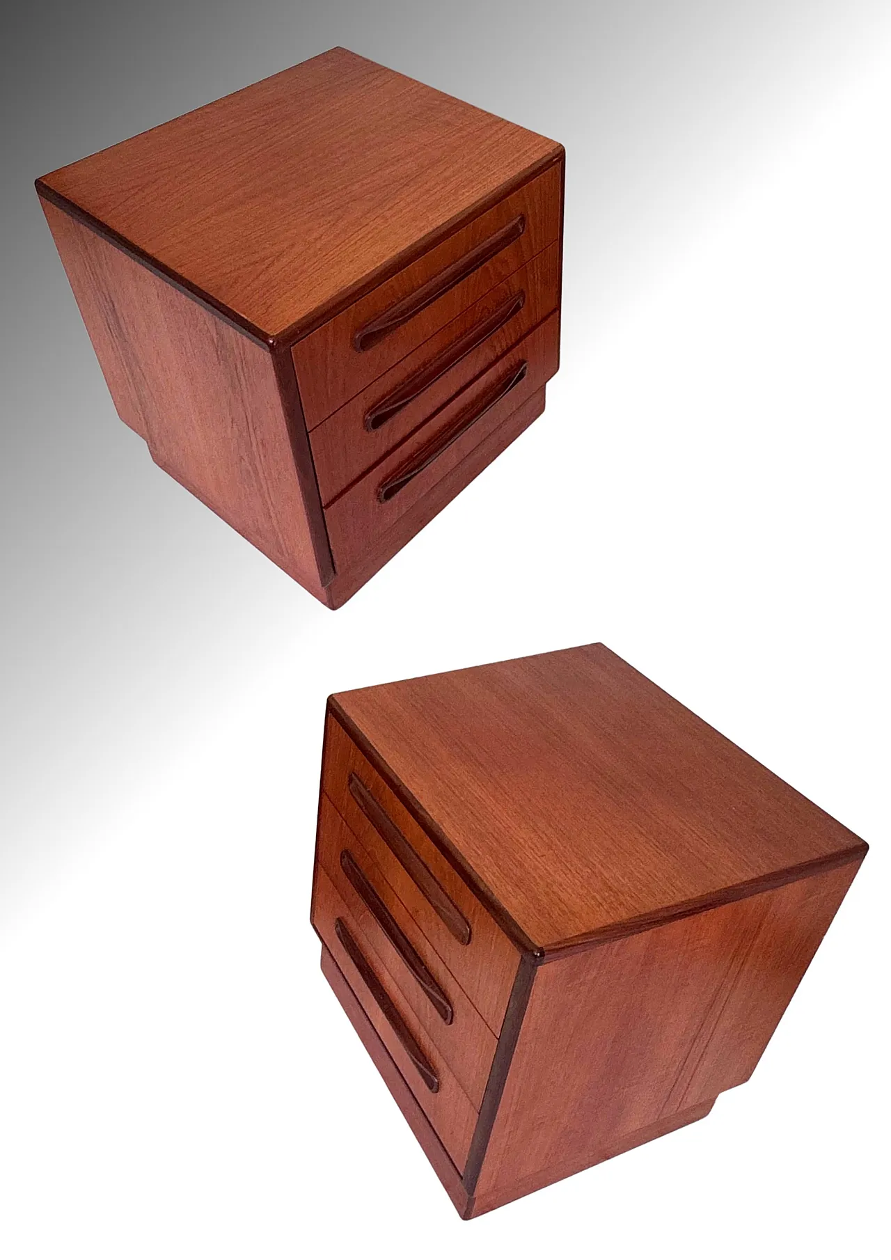 Coppia di comodini in teak di E. Gomme per G-Plan England, anni '60 12