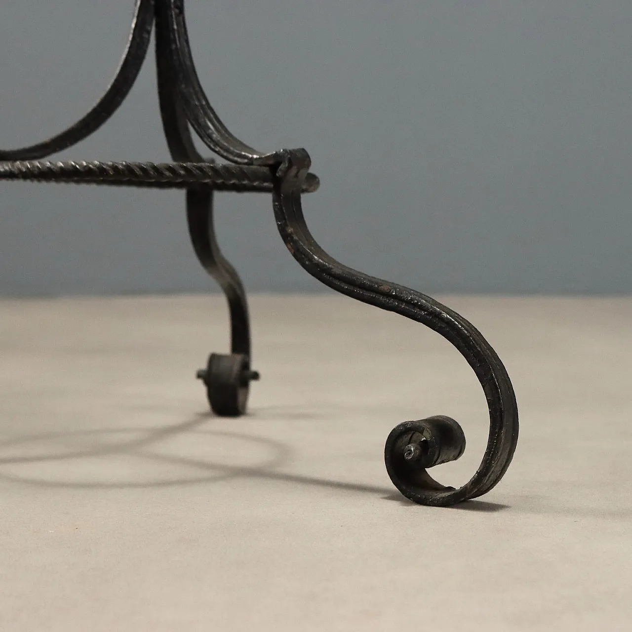 Wrought iron floor lamp, 20th century 9