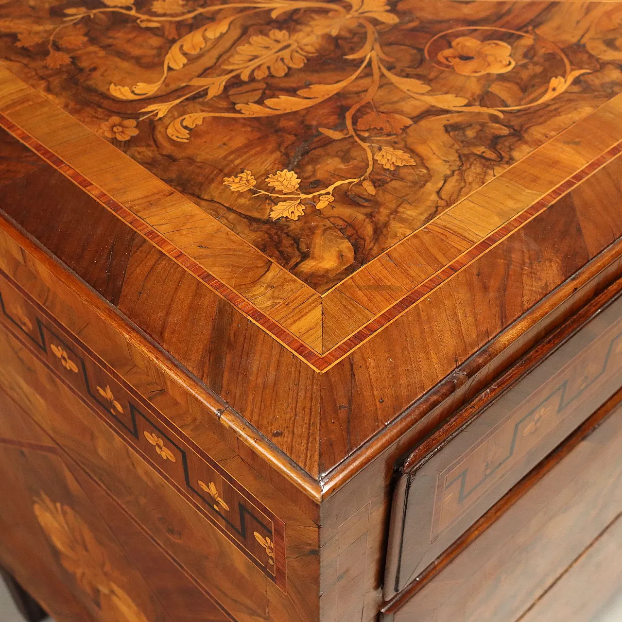 Pair of Neoclassical lombard chests of drawers, 18th century 8