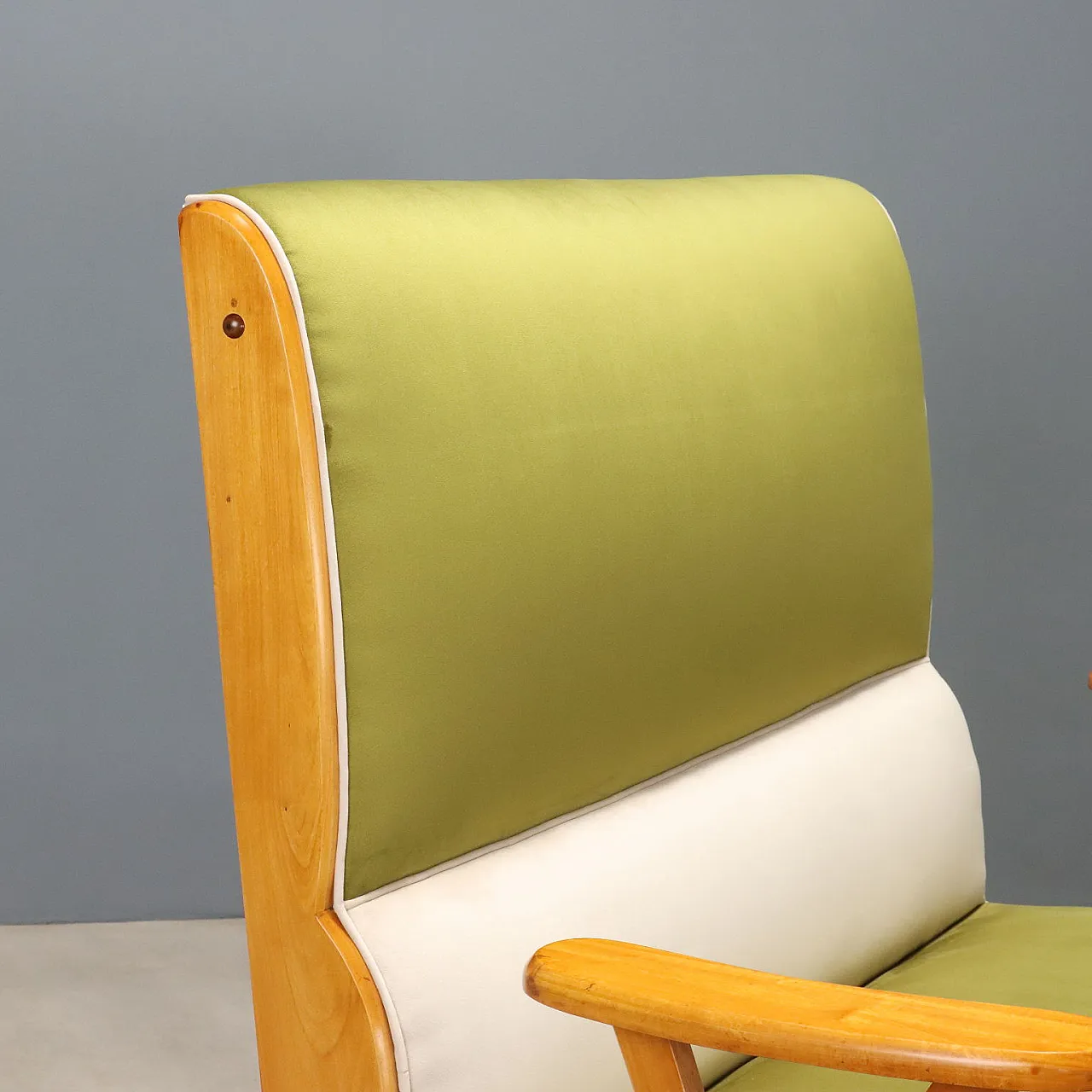 Sofa in two-tone velvet, 1950s 5