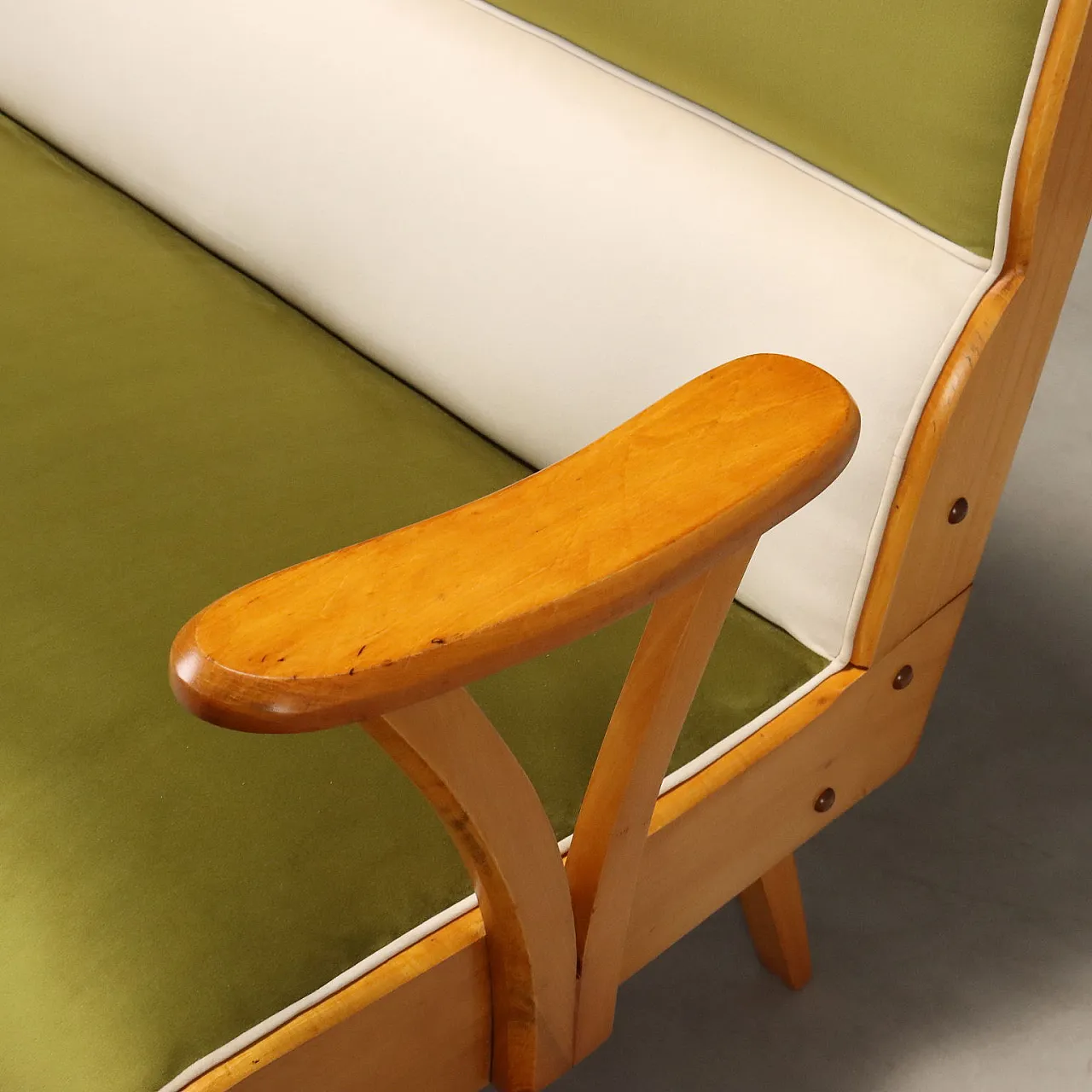 Sofa in two-tone velvet, 1950s 7