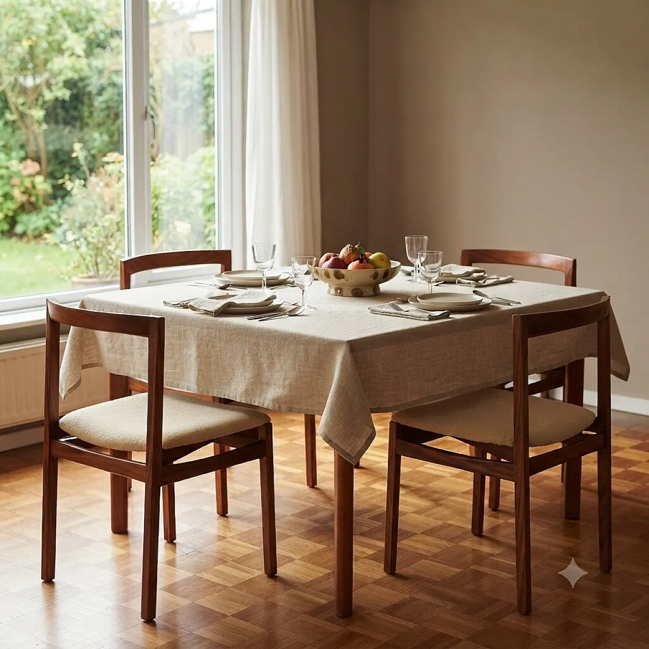 4 Dining chairs, 1960s 2