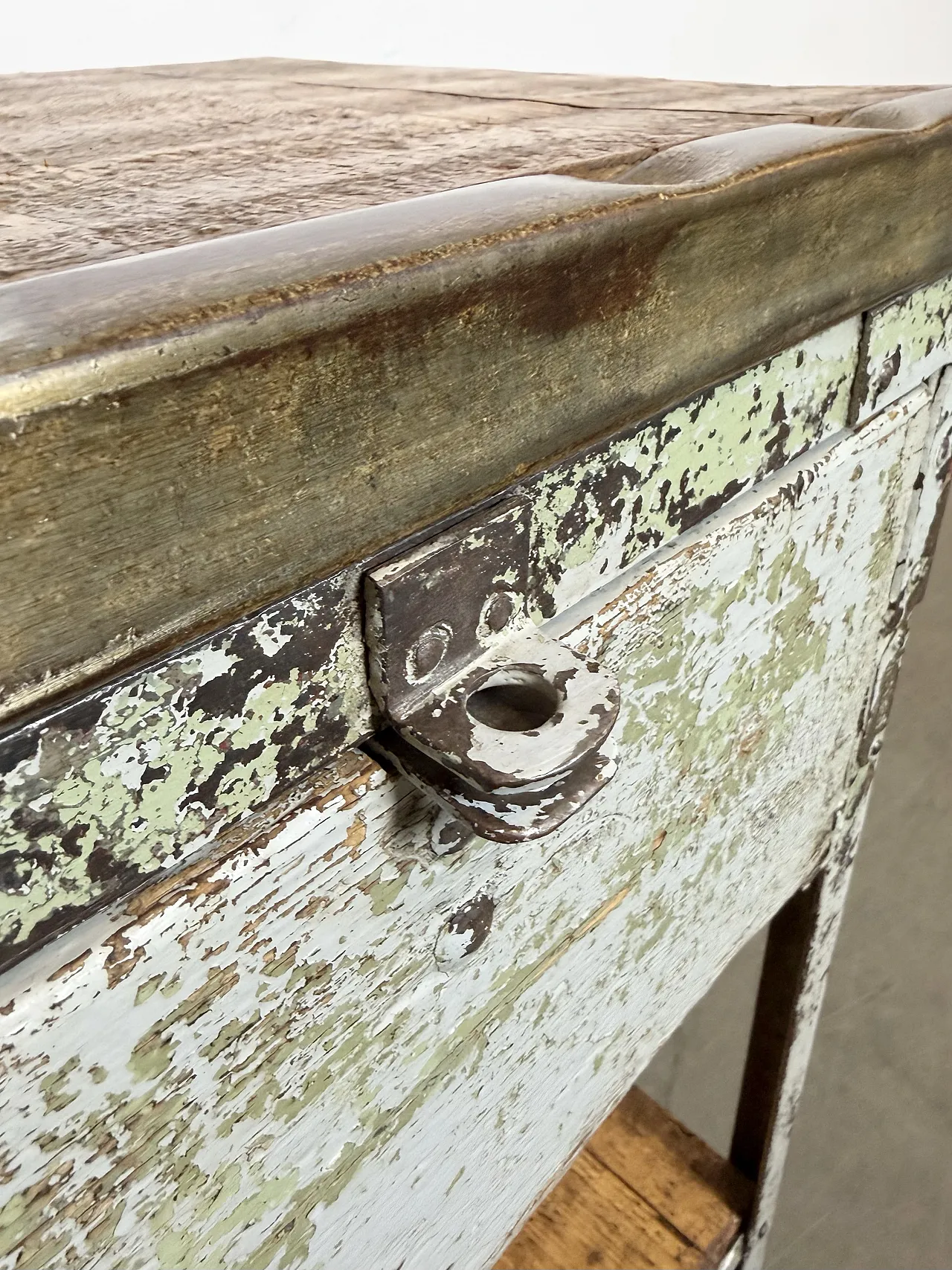 Grey Industrial Iron Chest of Drawers, 1950s 16