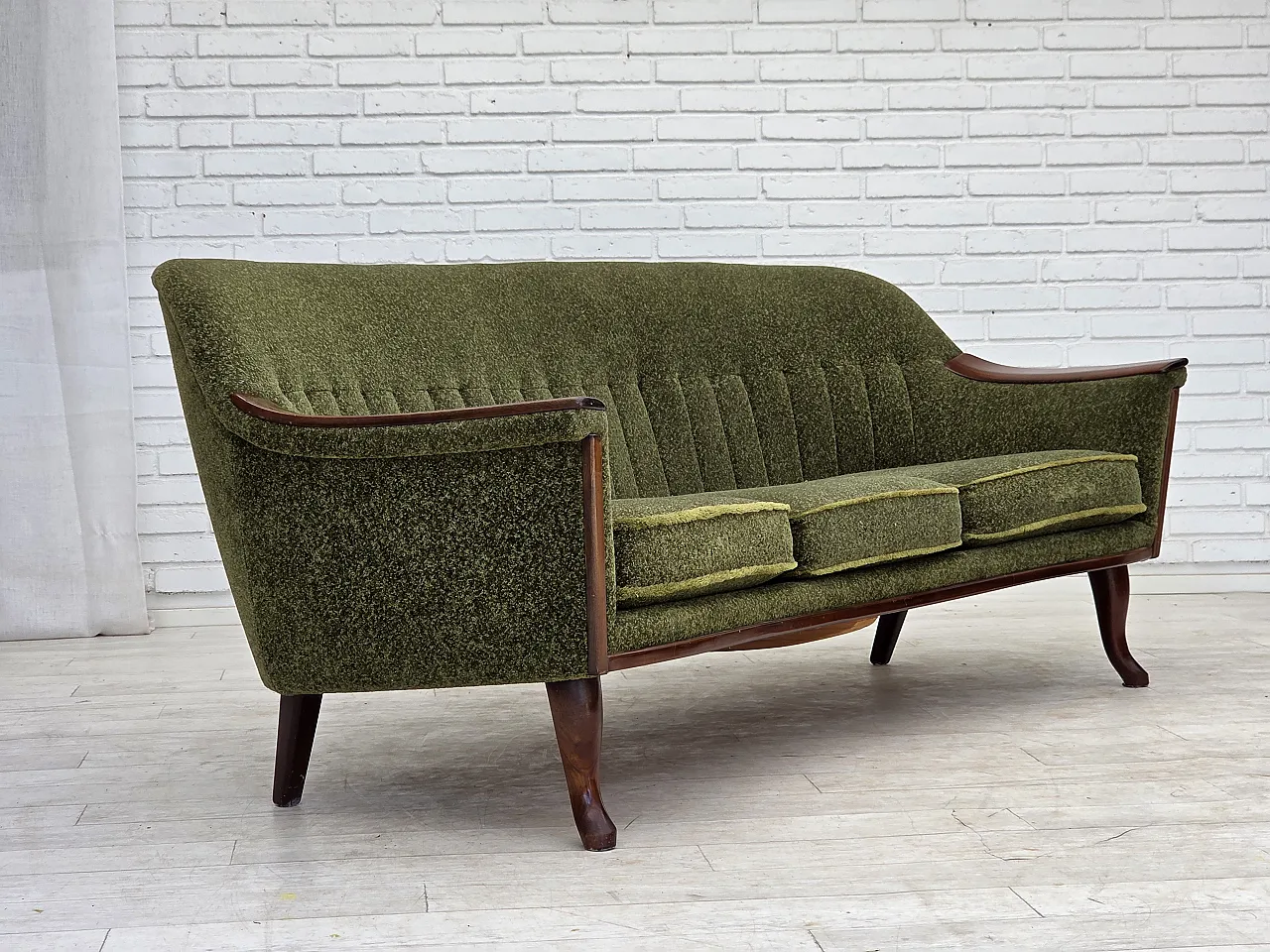 Divano norvegese a 3 posti legno di teak, anni '70 2