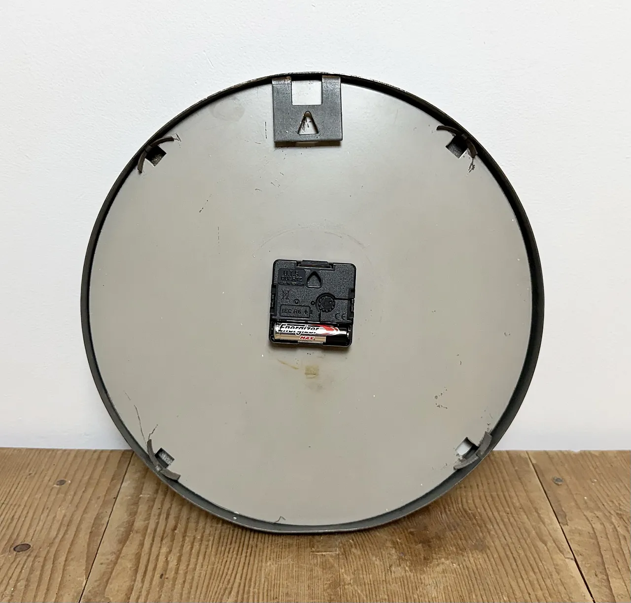 Grey Industrial Factory Wall Clock from Siemens, 1950s 15