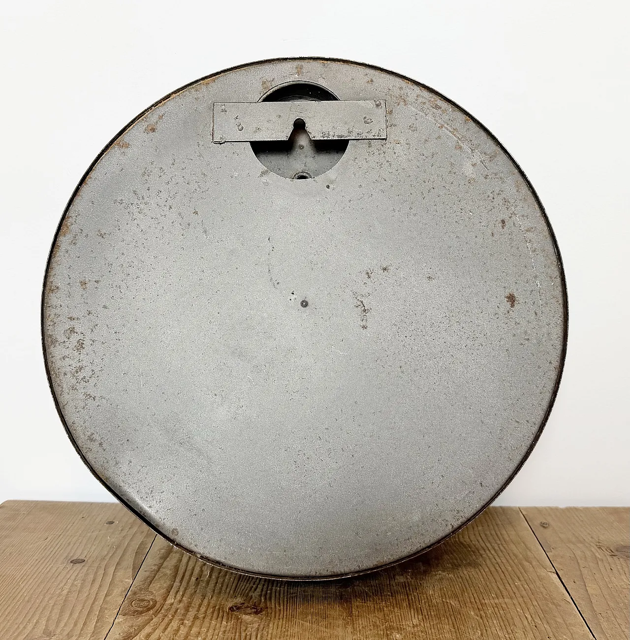 Black Industrial Factory Wall Clock from IBM, 1950s 15