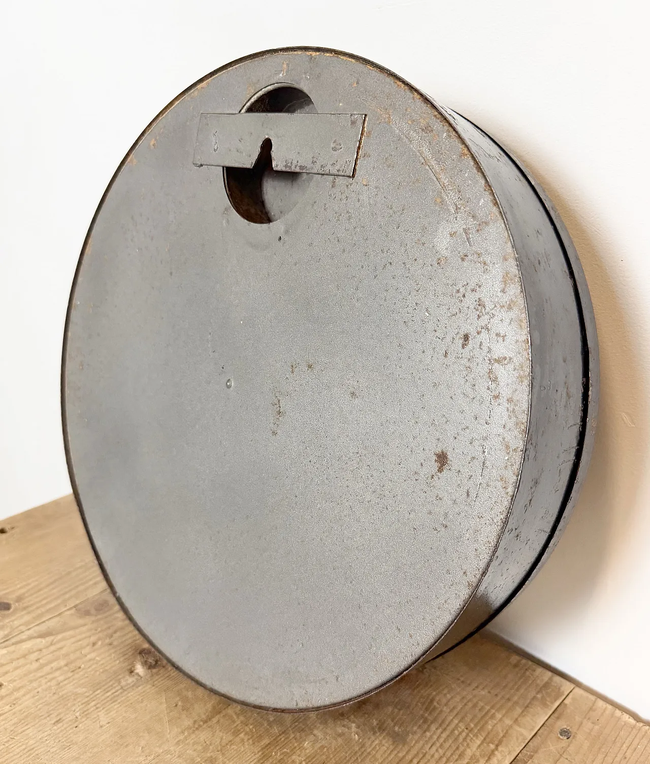 Black Industrial Factory Wall Clock from IBM, 1950s 16