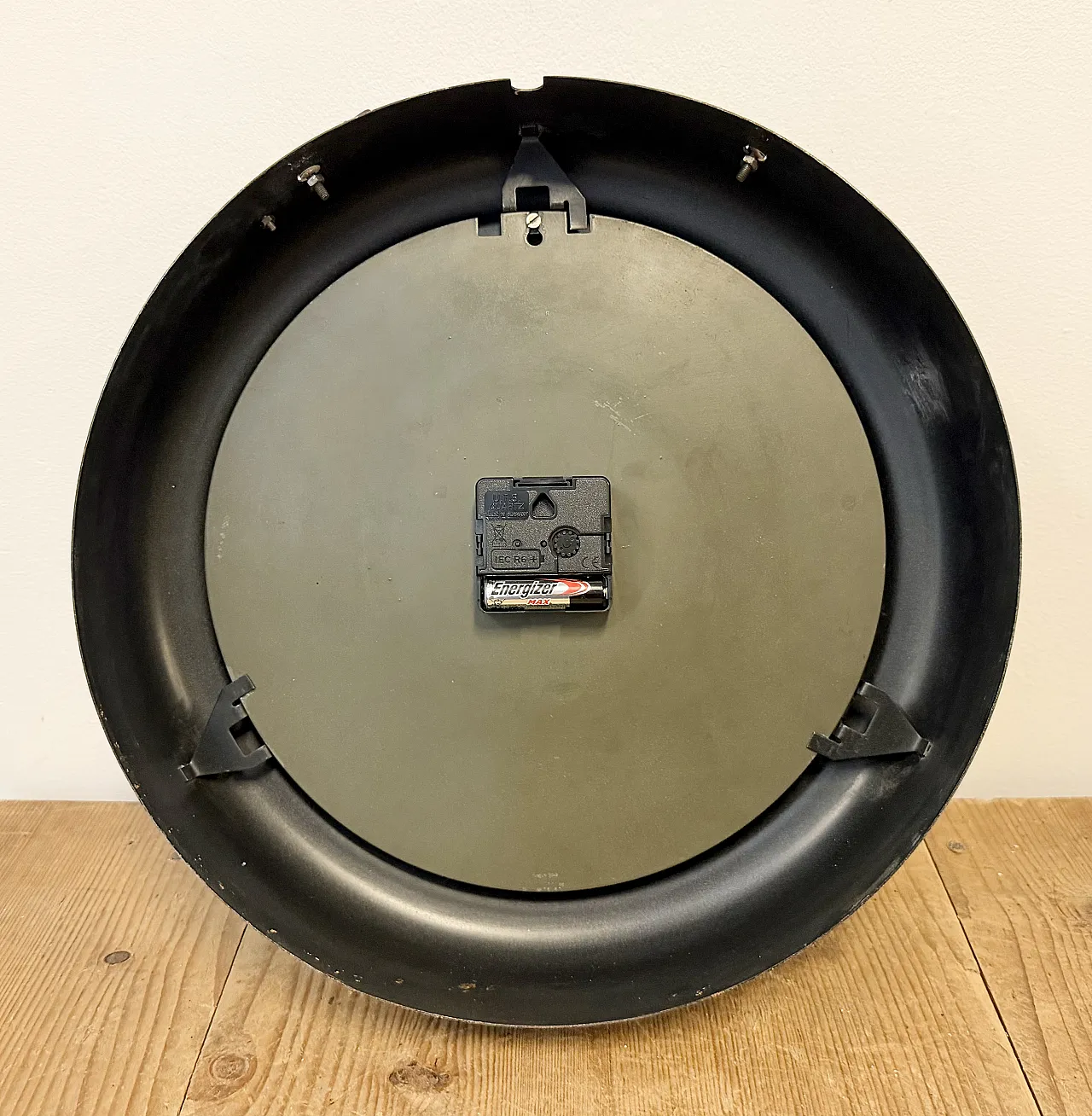 Black Industrial Factory Wall Clock from Siemens, 1930s 15