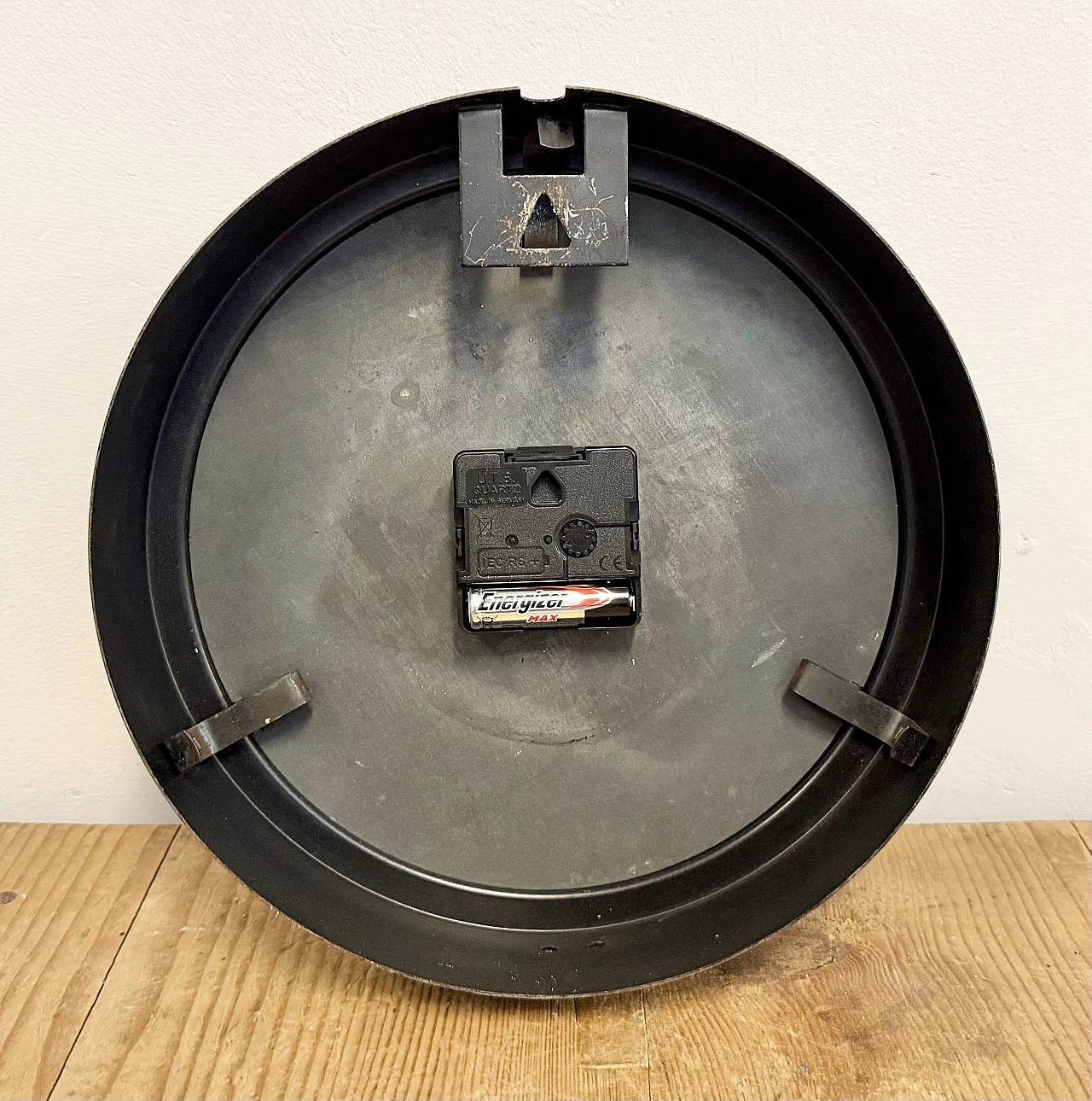 Black Industrial Factory Wall Clock from Siemens, 1950s 14