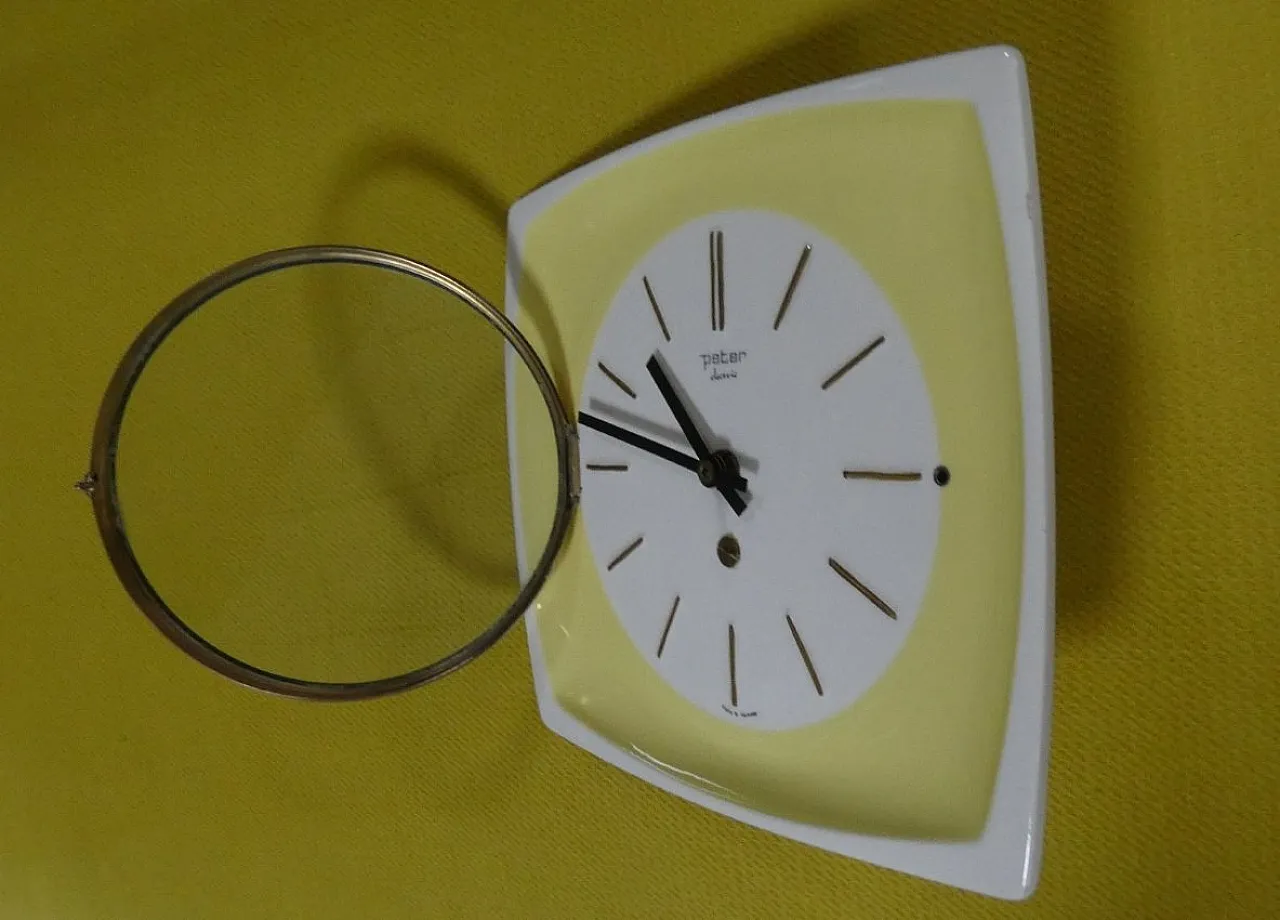 Peter Electric wall clock, Germany, 1970s 3