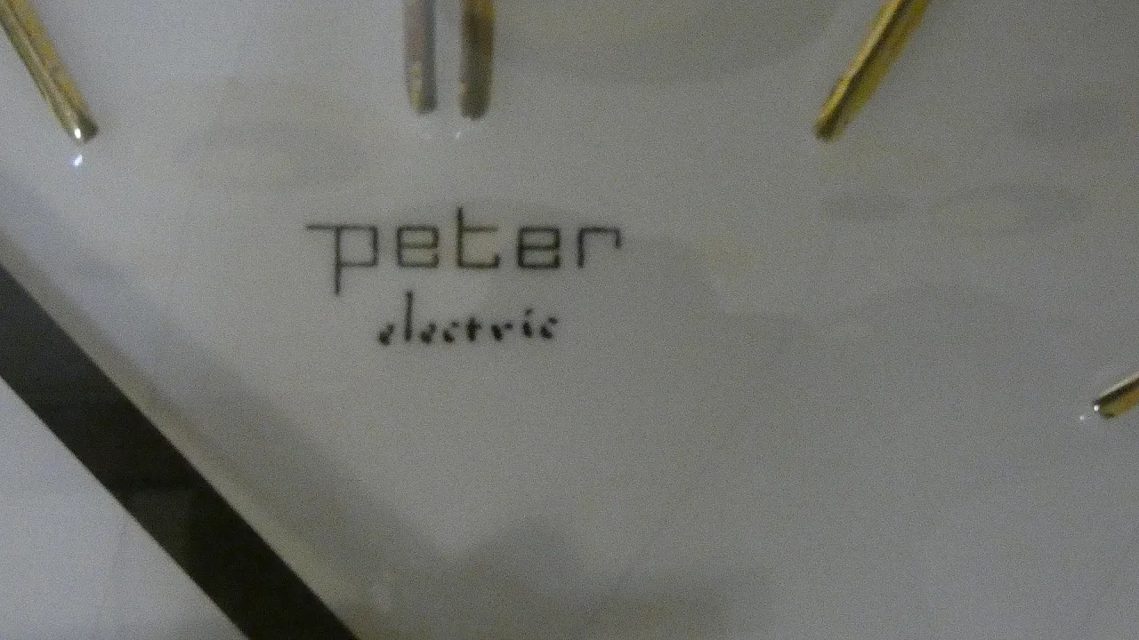 Peter Electric wall clock, Germany, 1970s 9
