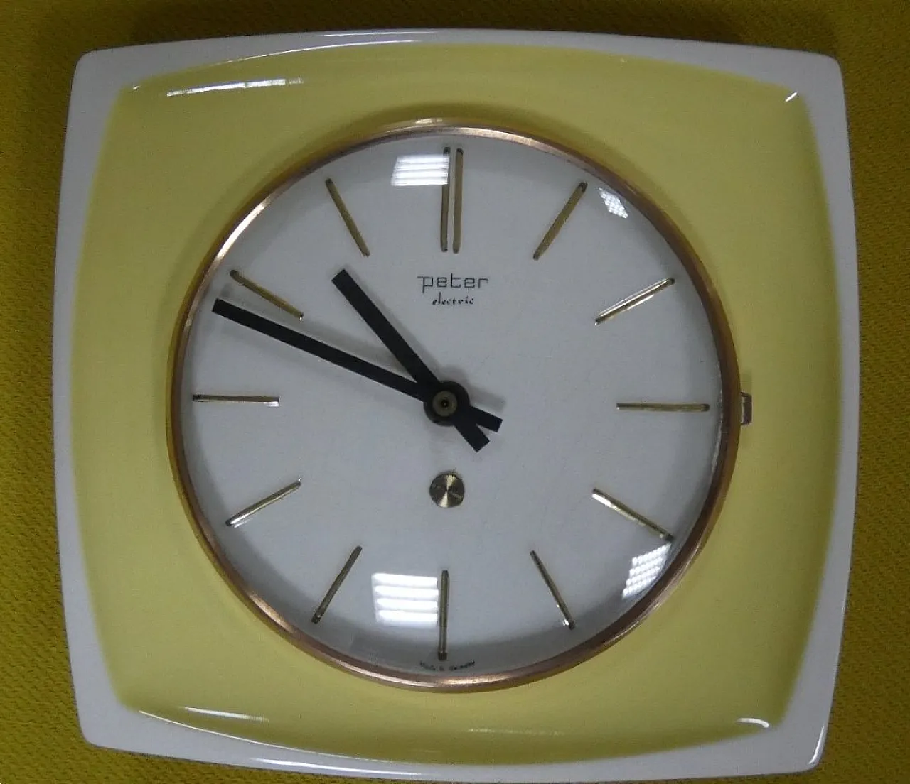 Peter Electric wall clock, Germany, 1970s 12