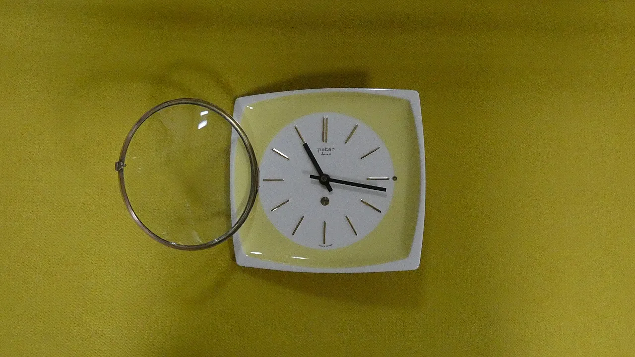 Peter Electric wall clock, Germany, 1970s 15