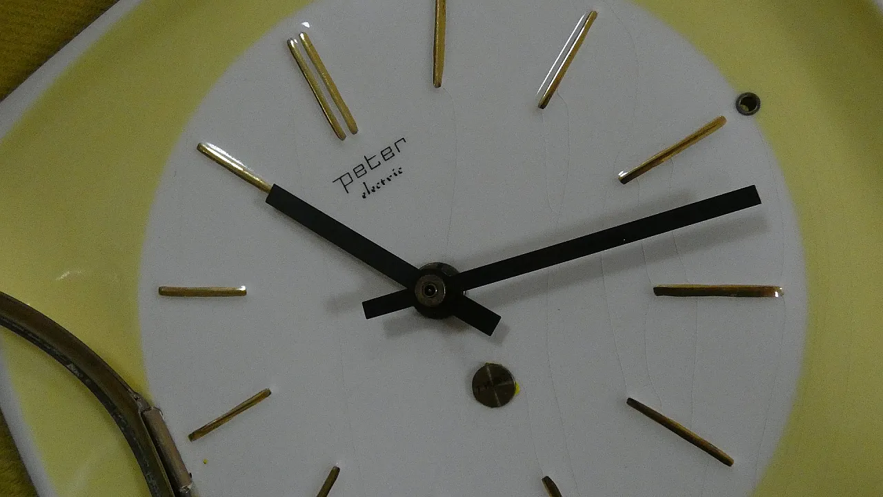 Peter Electric wall clock, Germany, 1970s 17