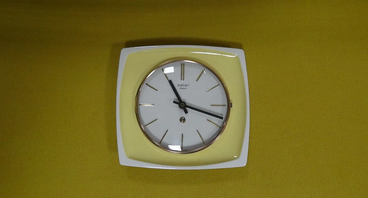 Peter Electric wall clock, Germany, 1970s 20