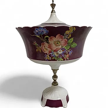 Ceramic bowl by Ceramica Artistica Fiorentina Sevres style, 1950s