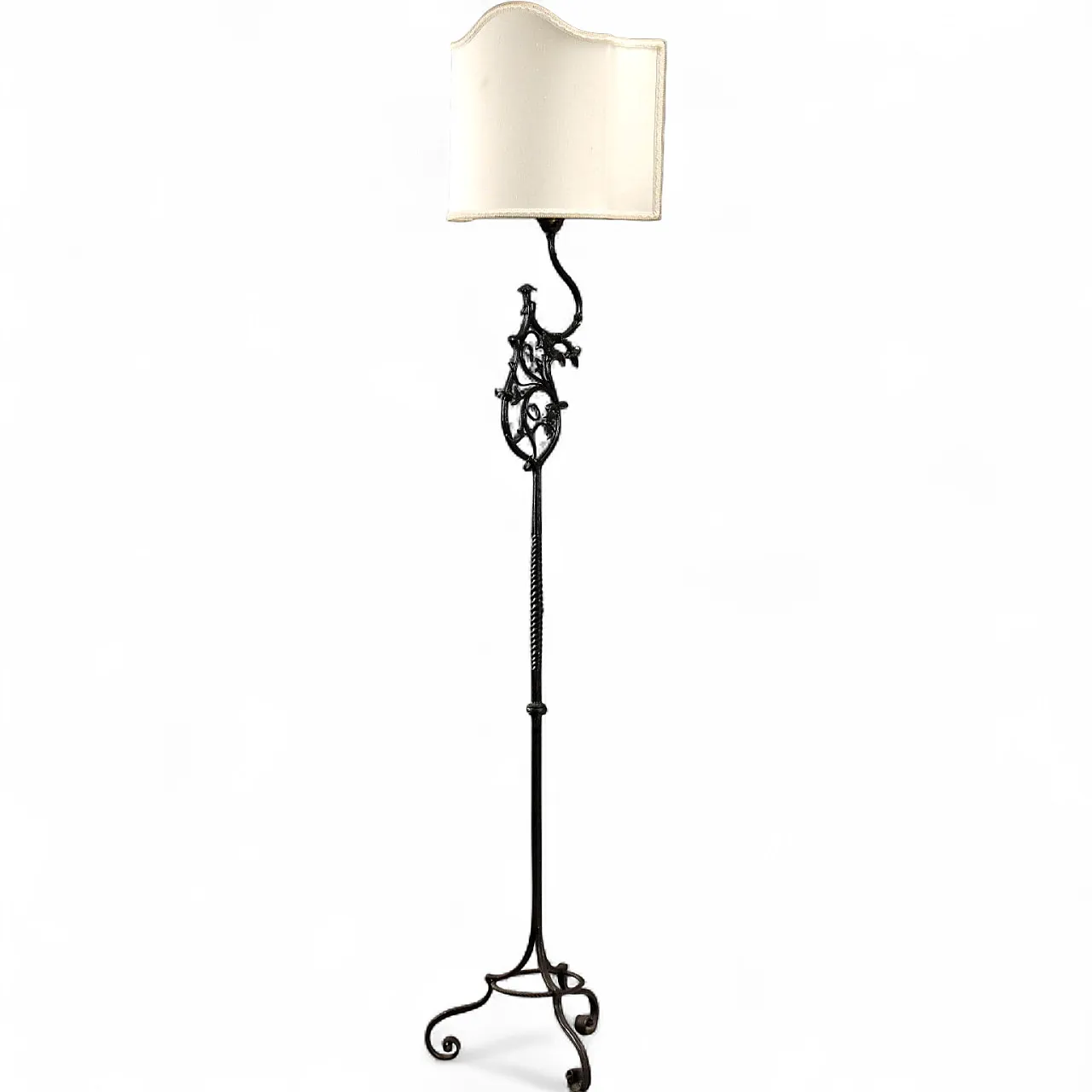 Wrought iron floor lamp, 20th century 10