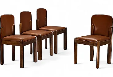 4 Sedie Sapporo di Giovanni Offredi per Saporiti, anni '70