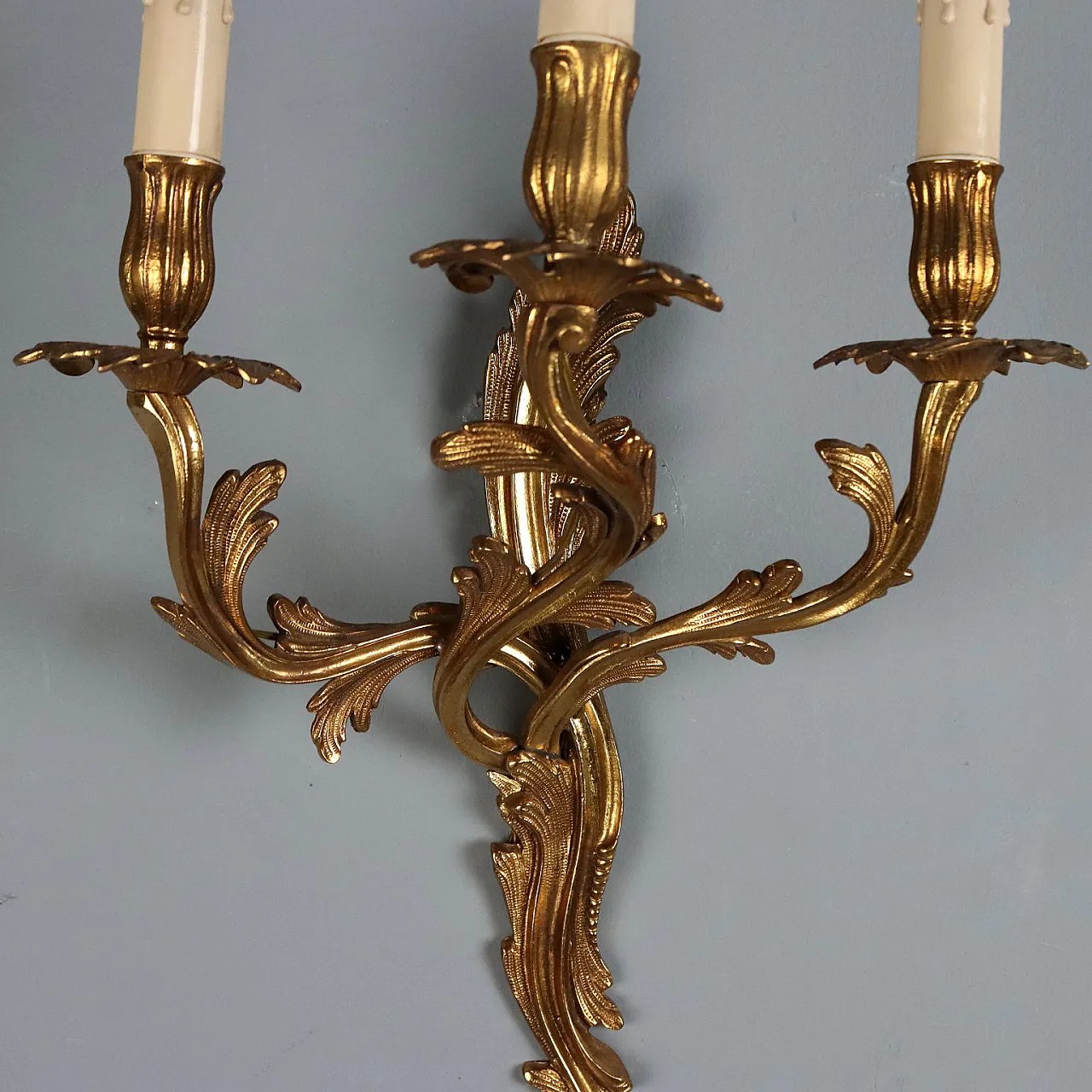 Pair of bronze appliques, early 20th century 4