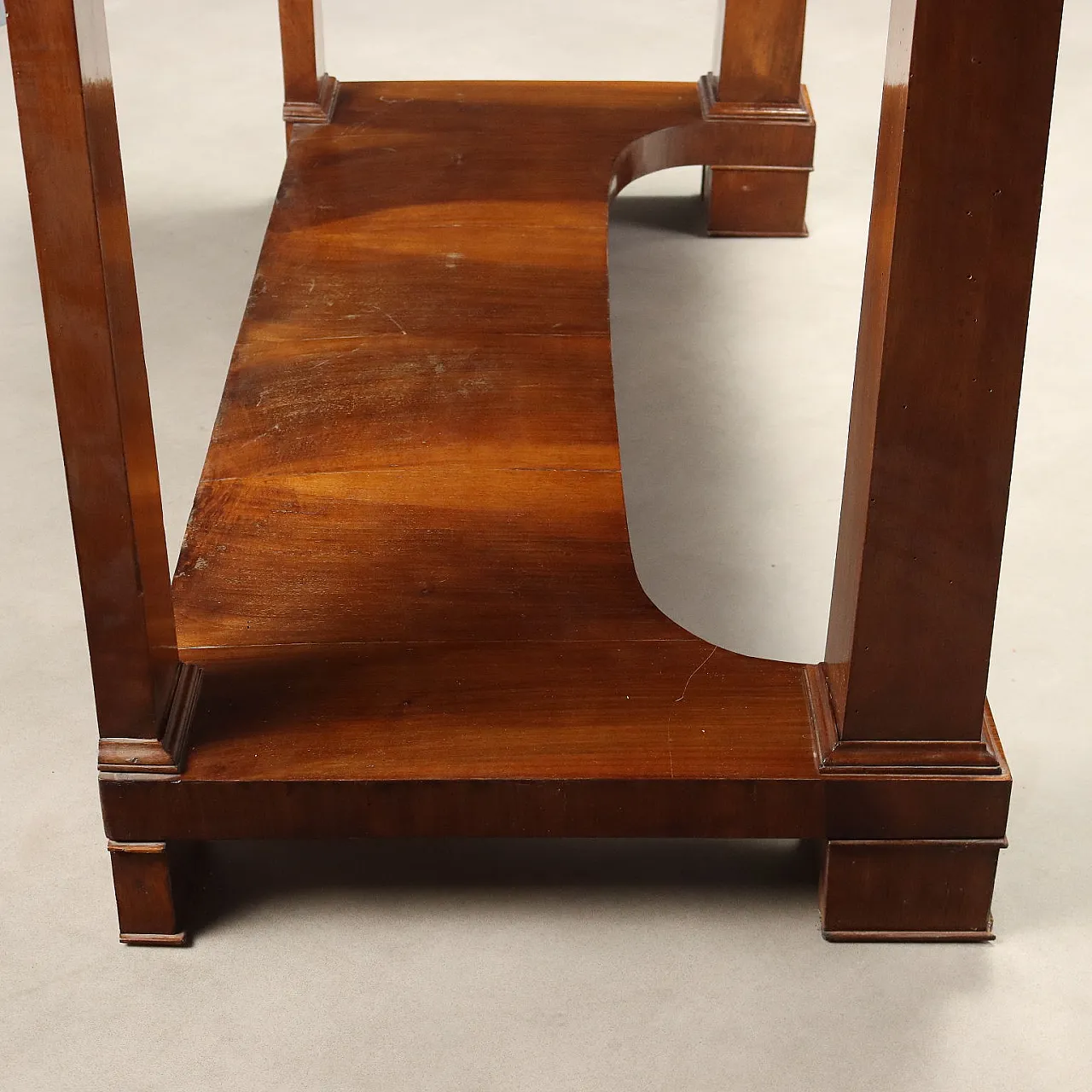 Empire console in poplar and walnut, early 19th century 7
