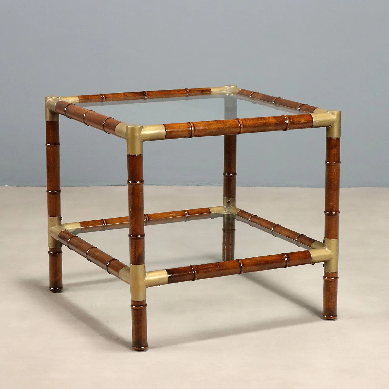 Bamboo coffee table, 1960s 1