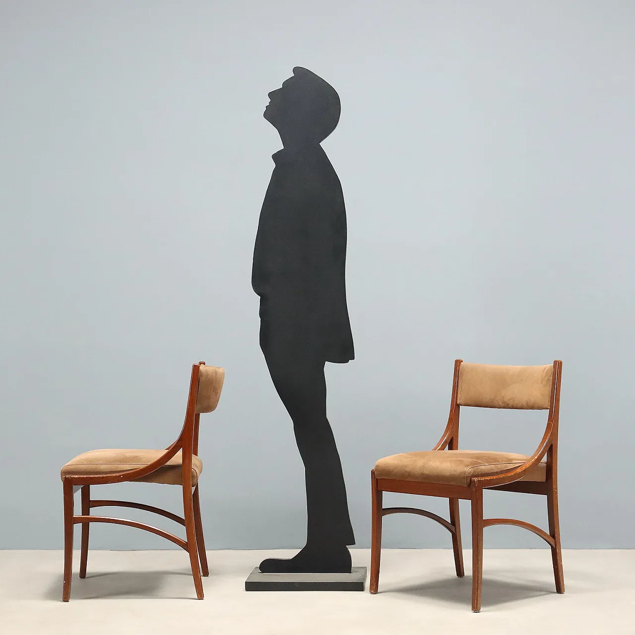 5 Wooden chairs, 1960s 3