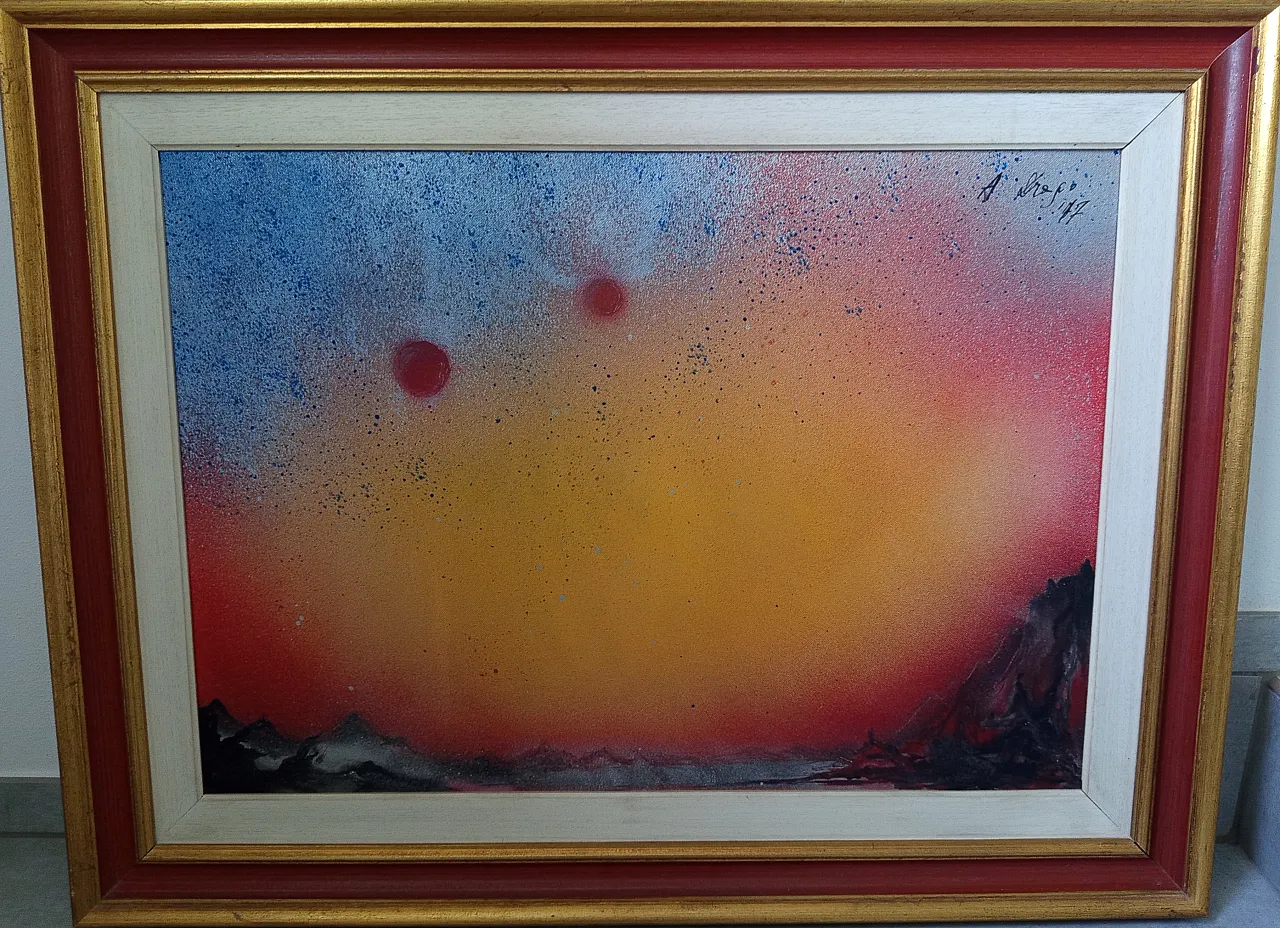 Dipinto Creazione di Aurelio Drago, 70s 2
