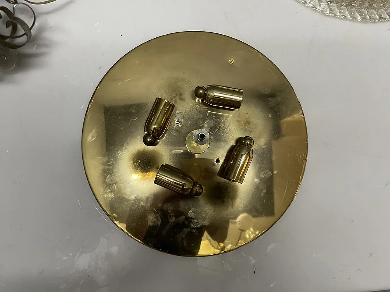 Pair of Murano glass recessed lamps, 1980s 2