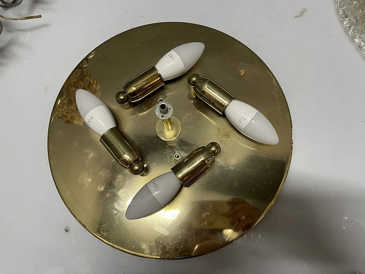 Pair of Murano glass recessed lamps, 1980s 4