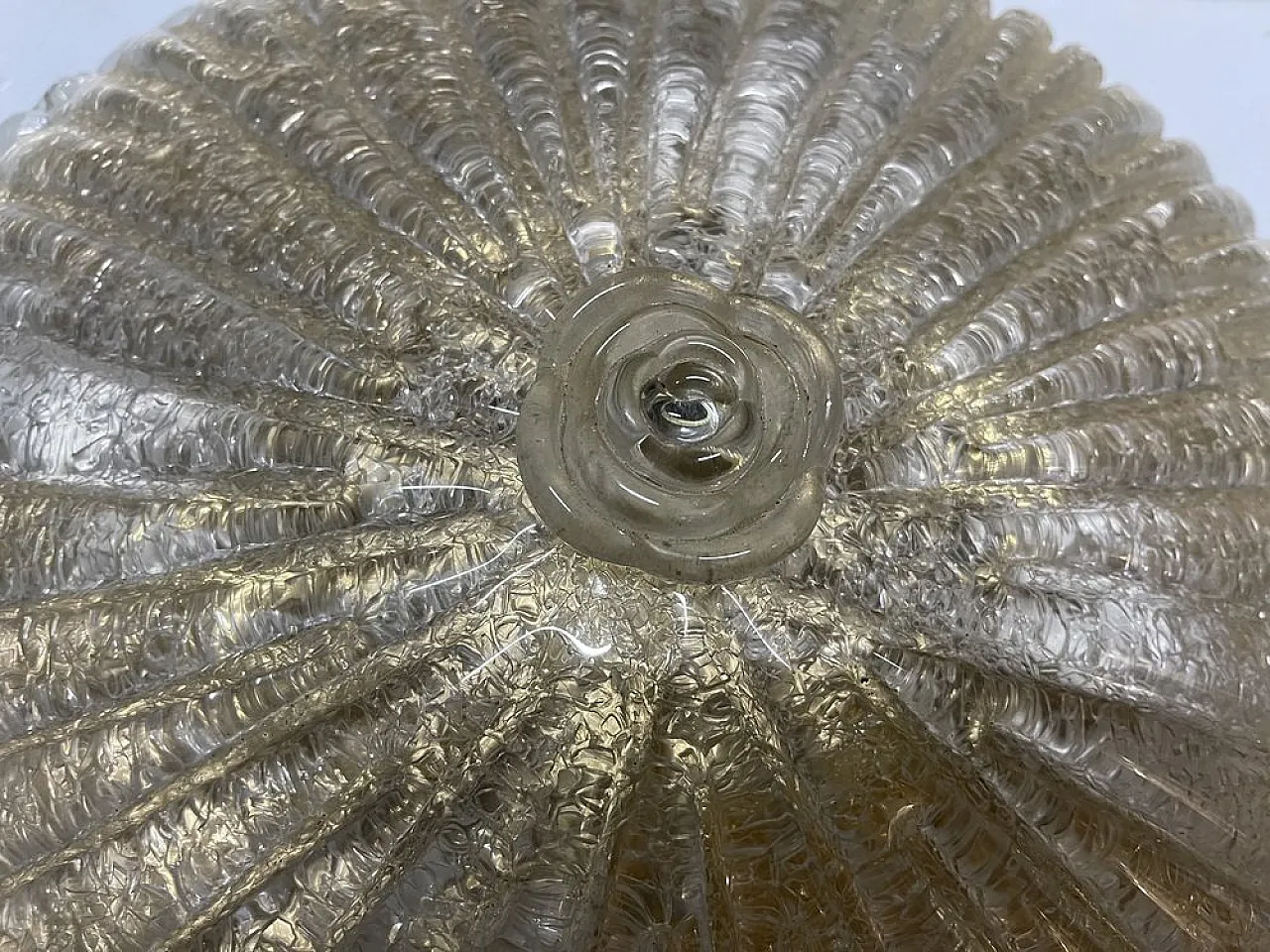 Pair of Murano glass recessed lamps, 1980s 7