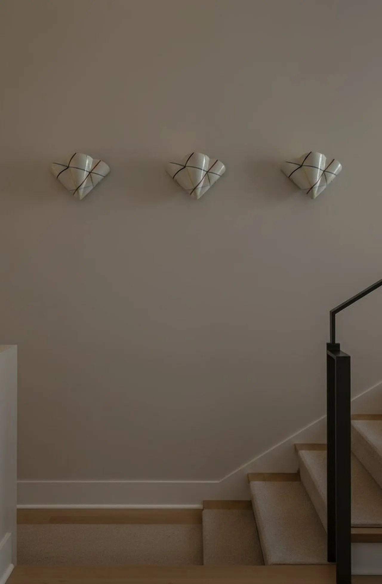 3 Geometric Murano glass sconces, Italy, 1980s 9