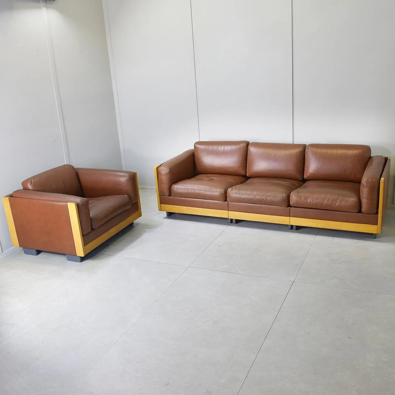 Poltrona nr. 920 in pelle di Afra & Tobia Scarpa per Cassina, anni '70 10